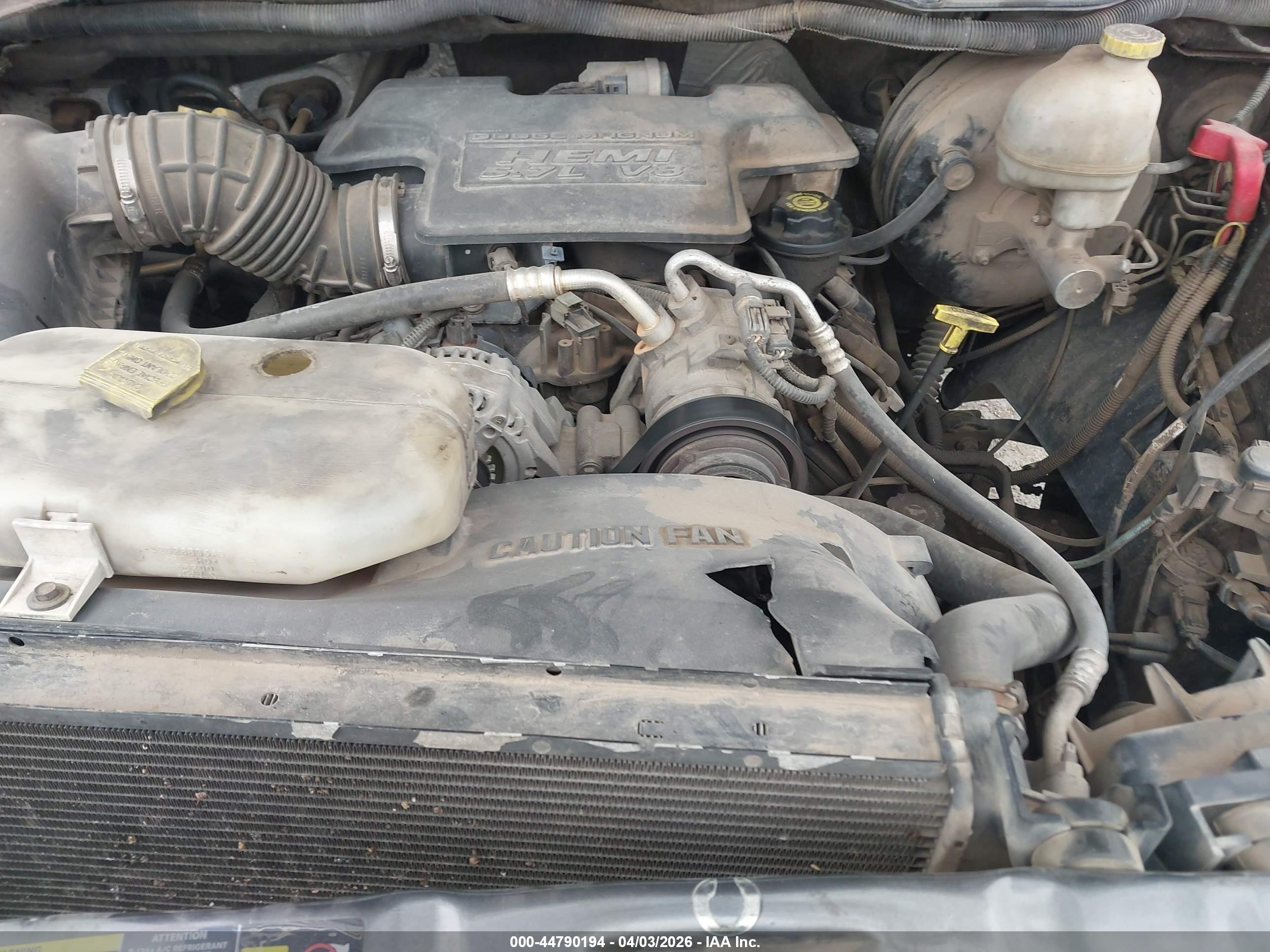 2004 Dodge Ram 1500 Slt/laramie Gray vin: 1D7HA18D94S527547
