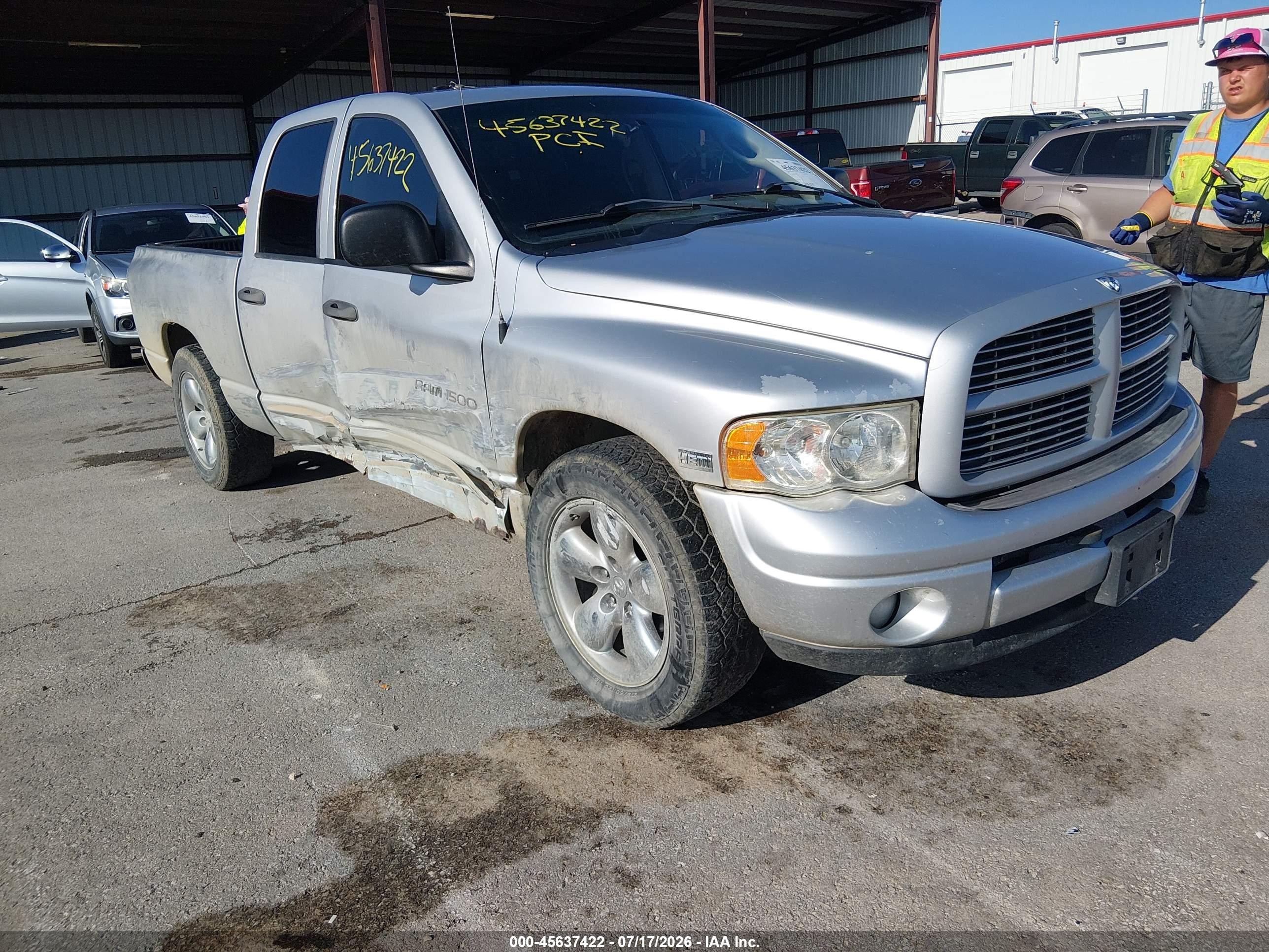 2004 Dodge Ram 1500 Slt/laramie Silver vin: 1D7HA18D94S715520