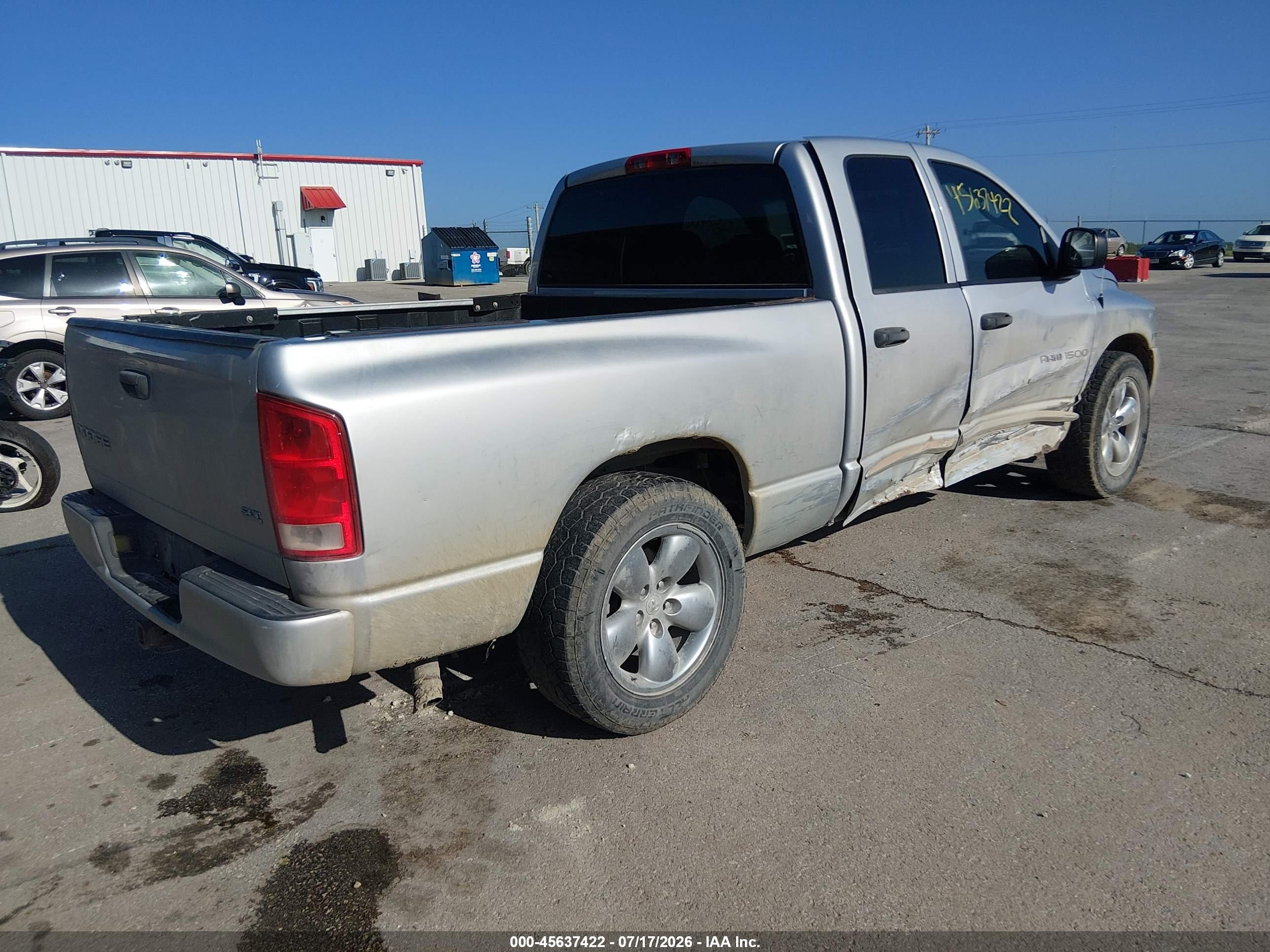 2004 Dodge Ram 1500 Slt/laramie Silver vin: 1D7HA18D94S715520