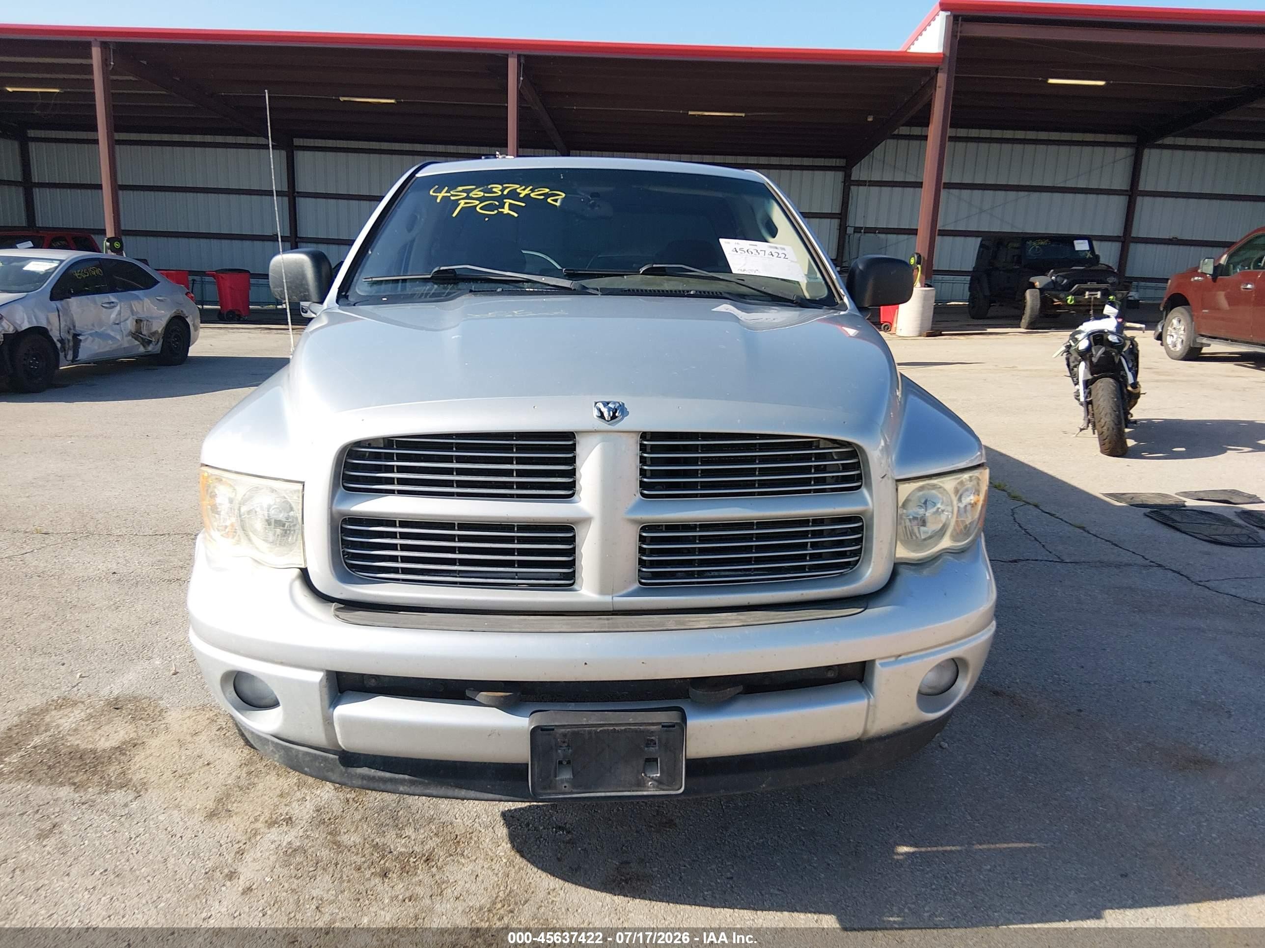 2004 Dodge Ram 1500 Slt/laramie Silver vin: 1D7HA18D94S715520