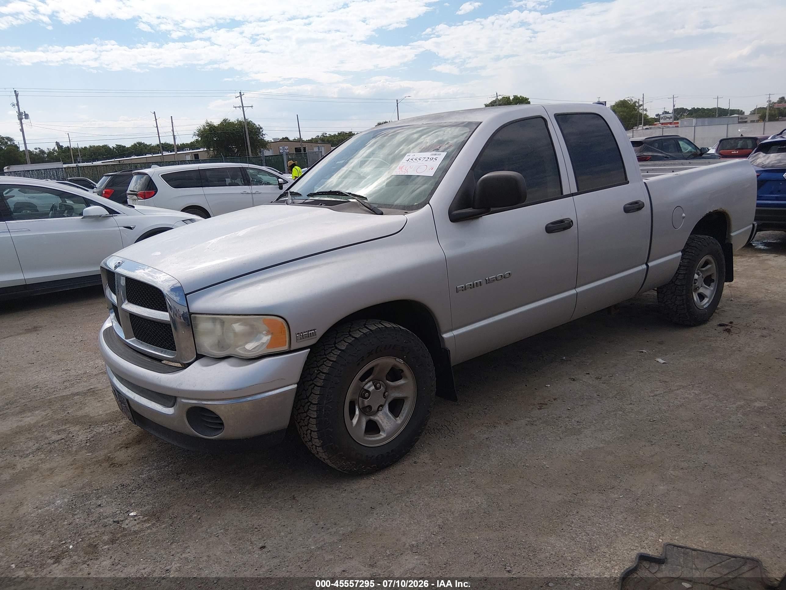 2005 Dodge Ram 1500 Slt/laramie Серебряный vin: 1D7HA18D95J625324