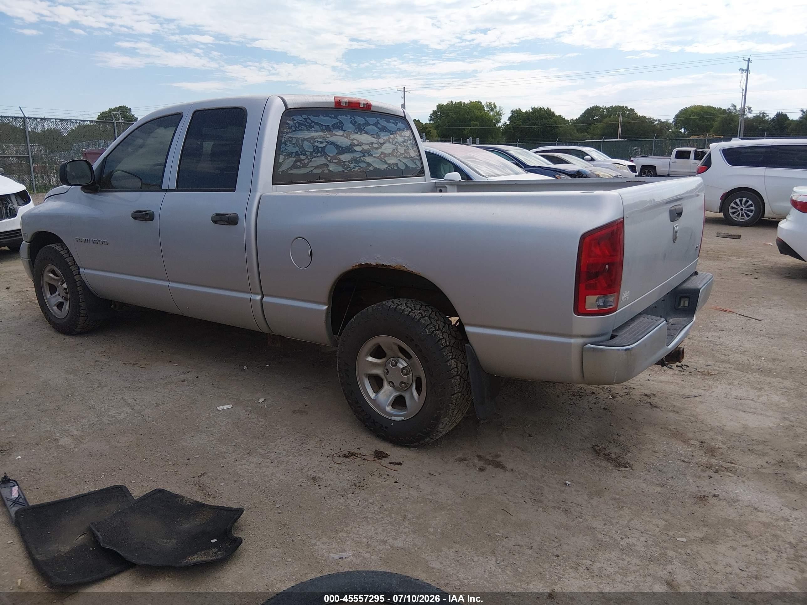 2005 Dodge Ram 1500 Slt/laramie Серебряный vin: 1D7HA18D95J625324