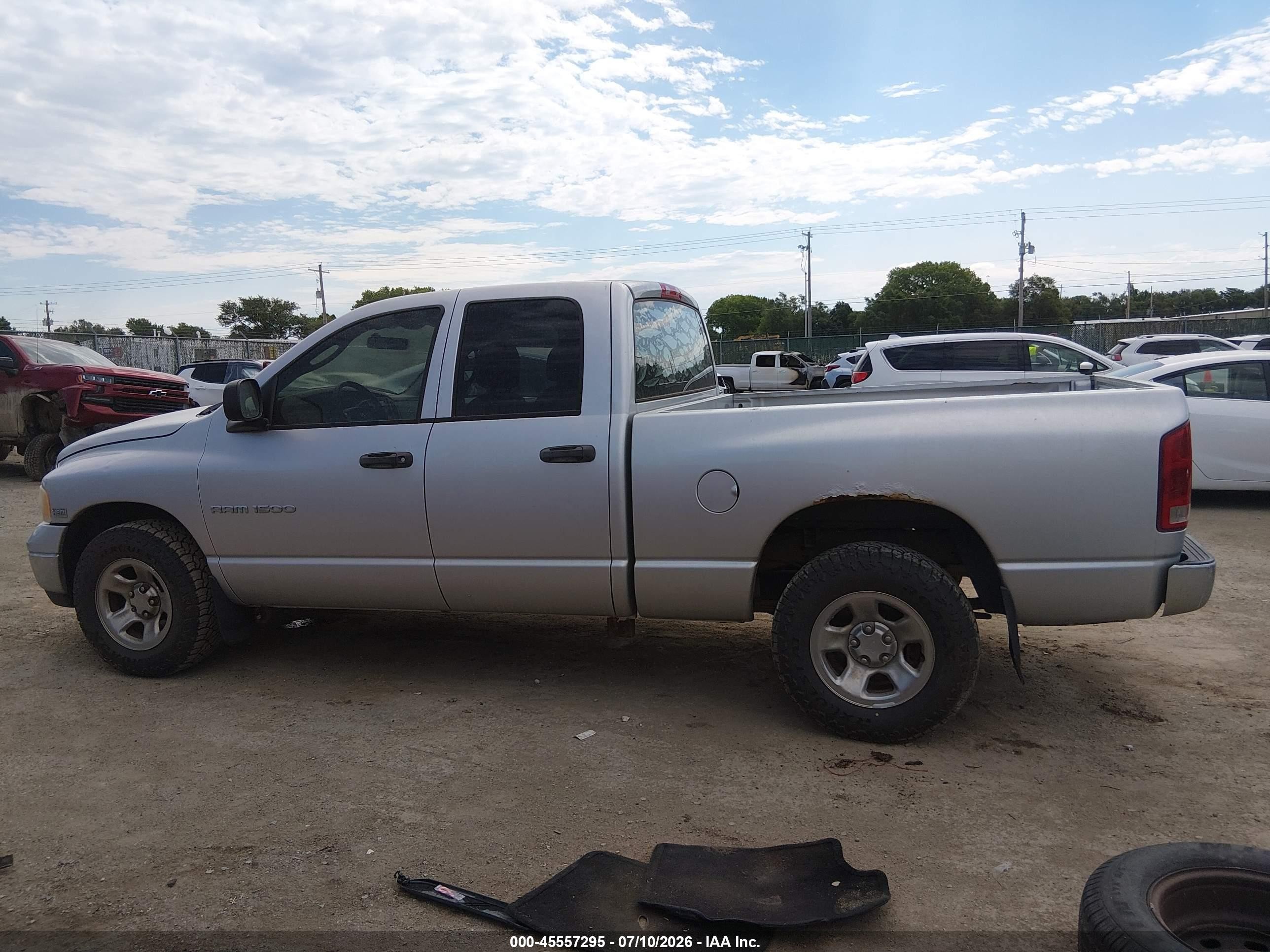 2005 Dodge Ram 1500 Slt/laramie Серебряный vin: 1D7HA18D95J625324