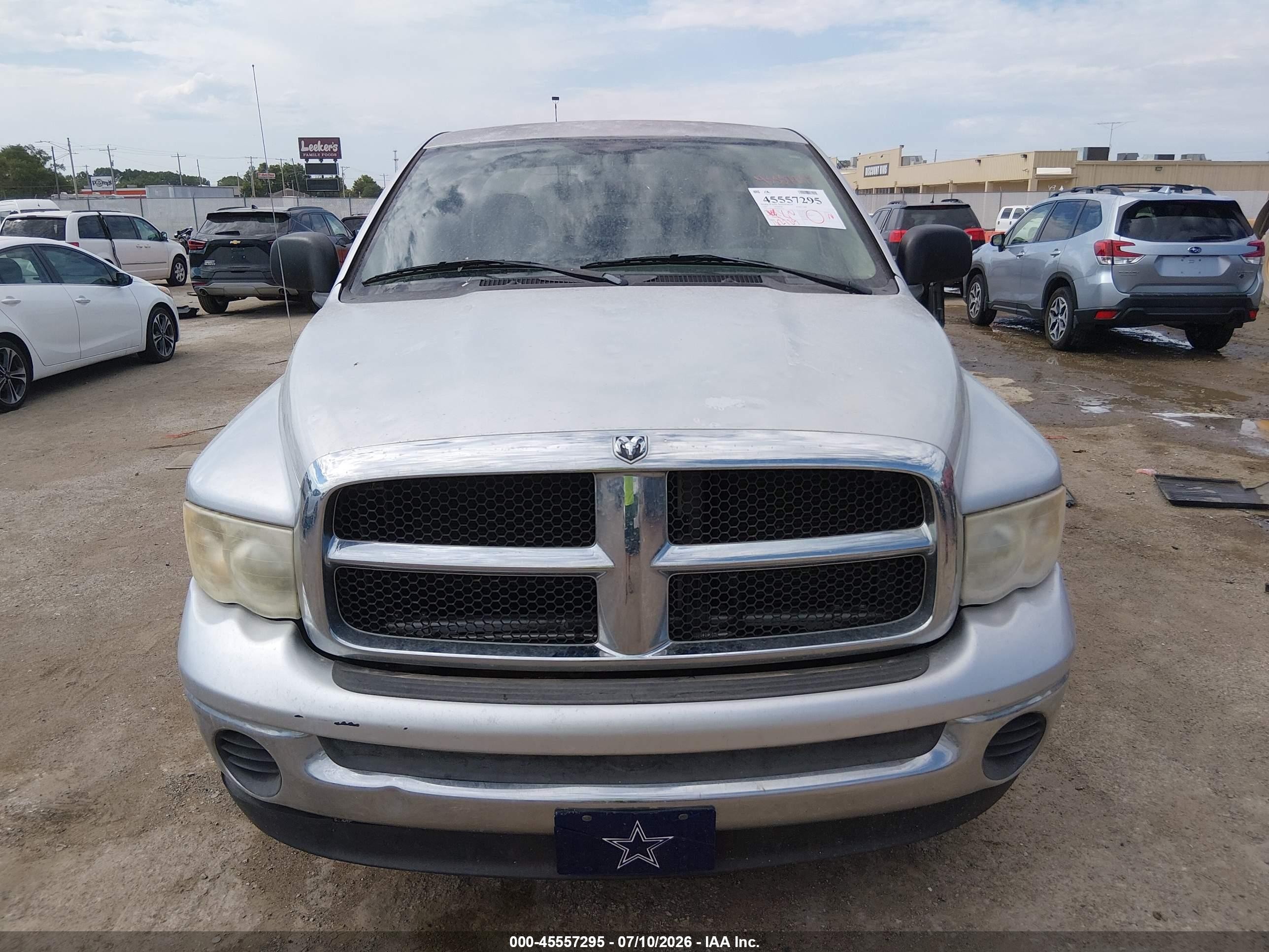 2005 Dodge Ram 1500 Slt/laramie Серебряный vin: 1D7HA18D95J625324