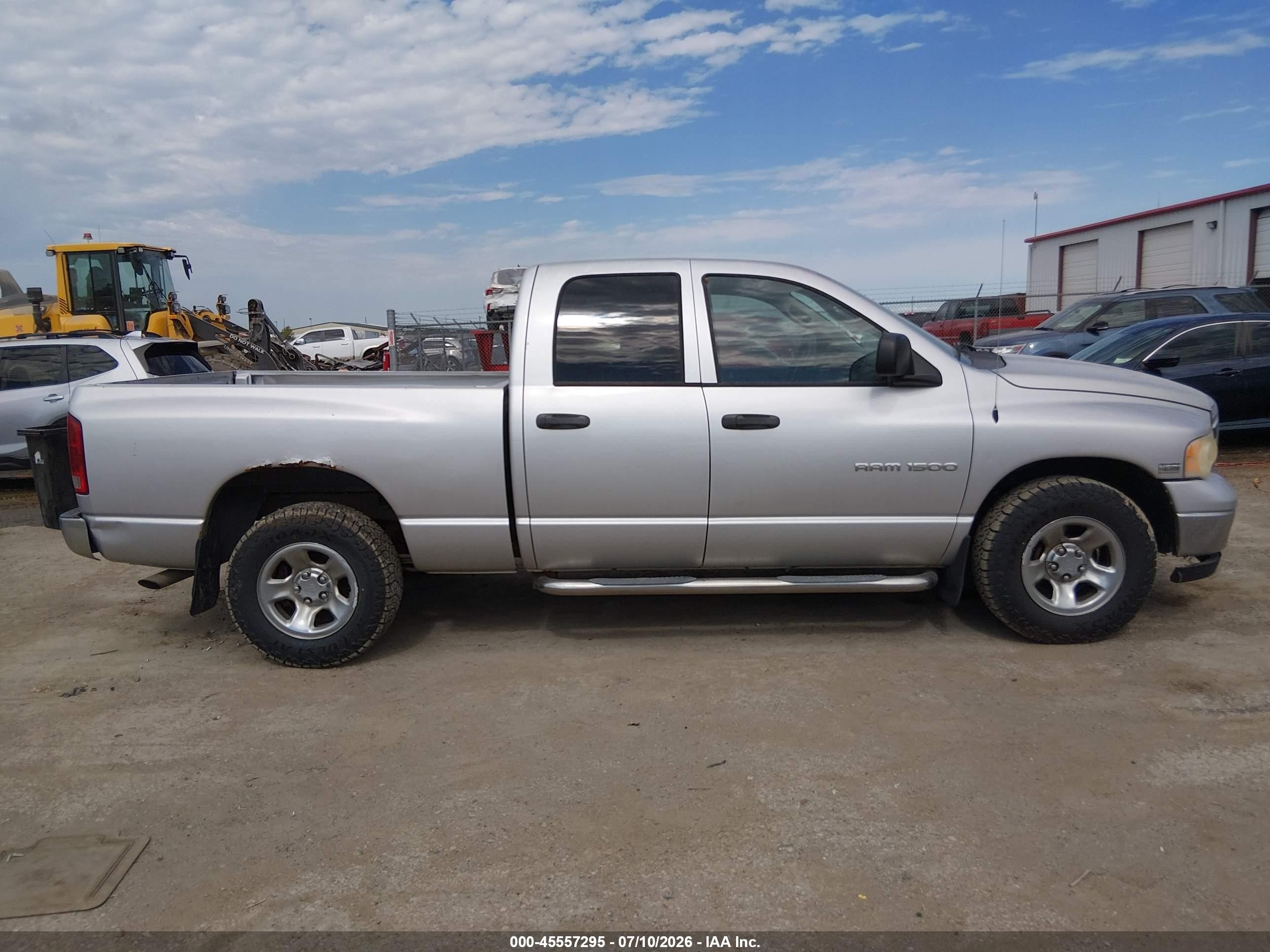 2005 Dodge Ram 1500 Slt/laramie Серебряный vin: 1D7HA18D95J625324