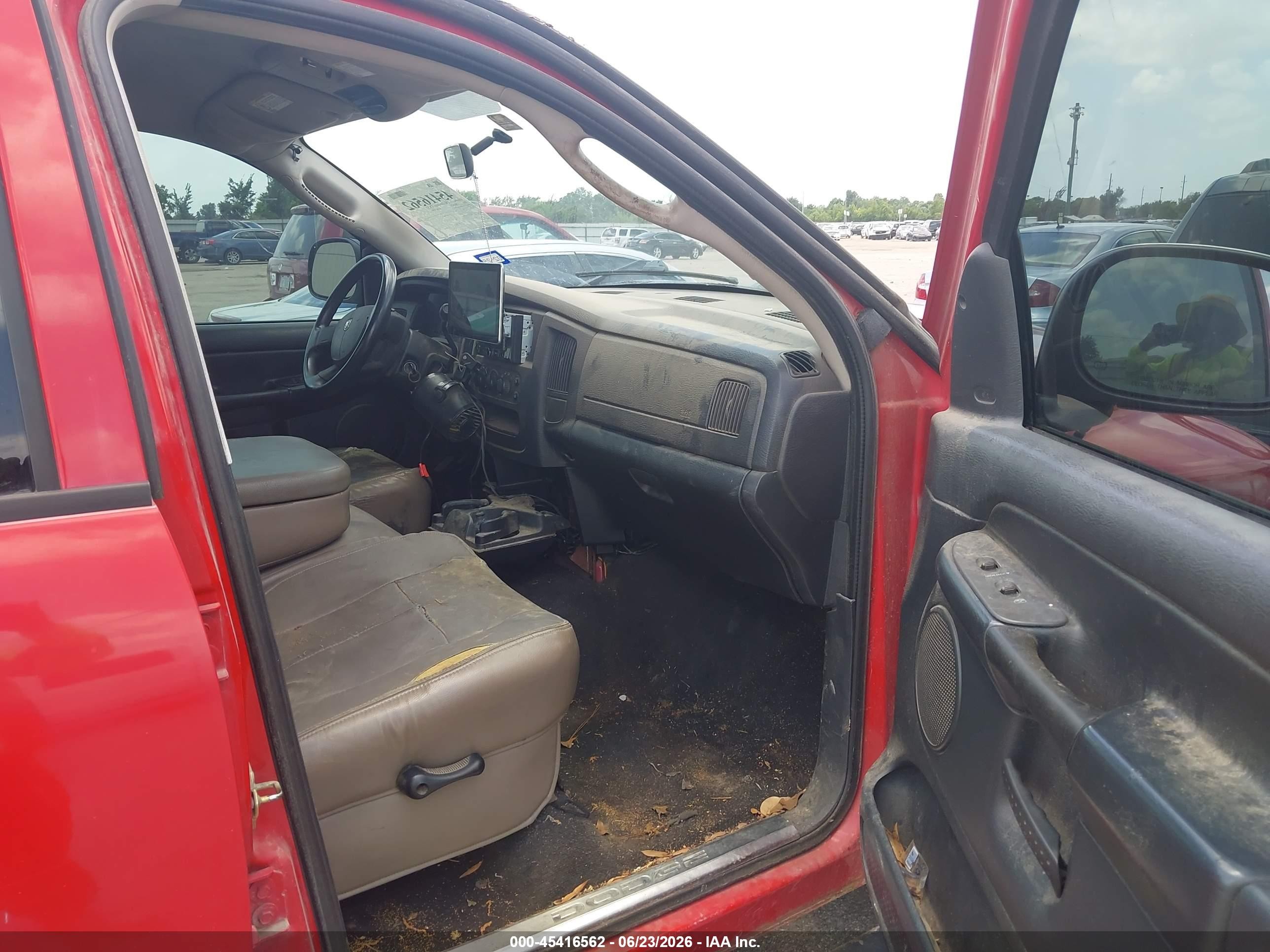 2005 Dodge Ram 1500 Slt/laramie Red vin: 1D7HA18D95J629910