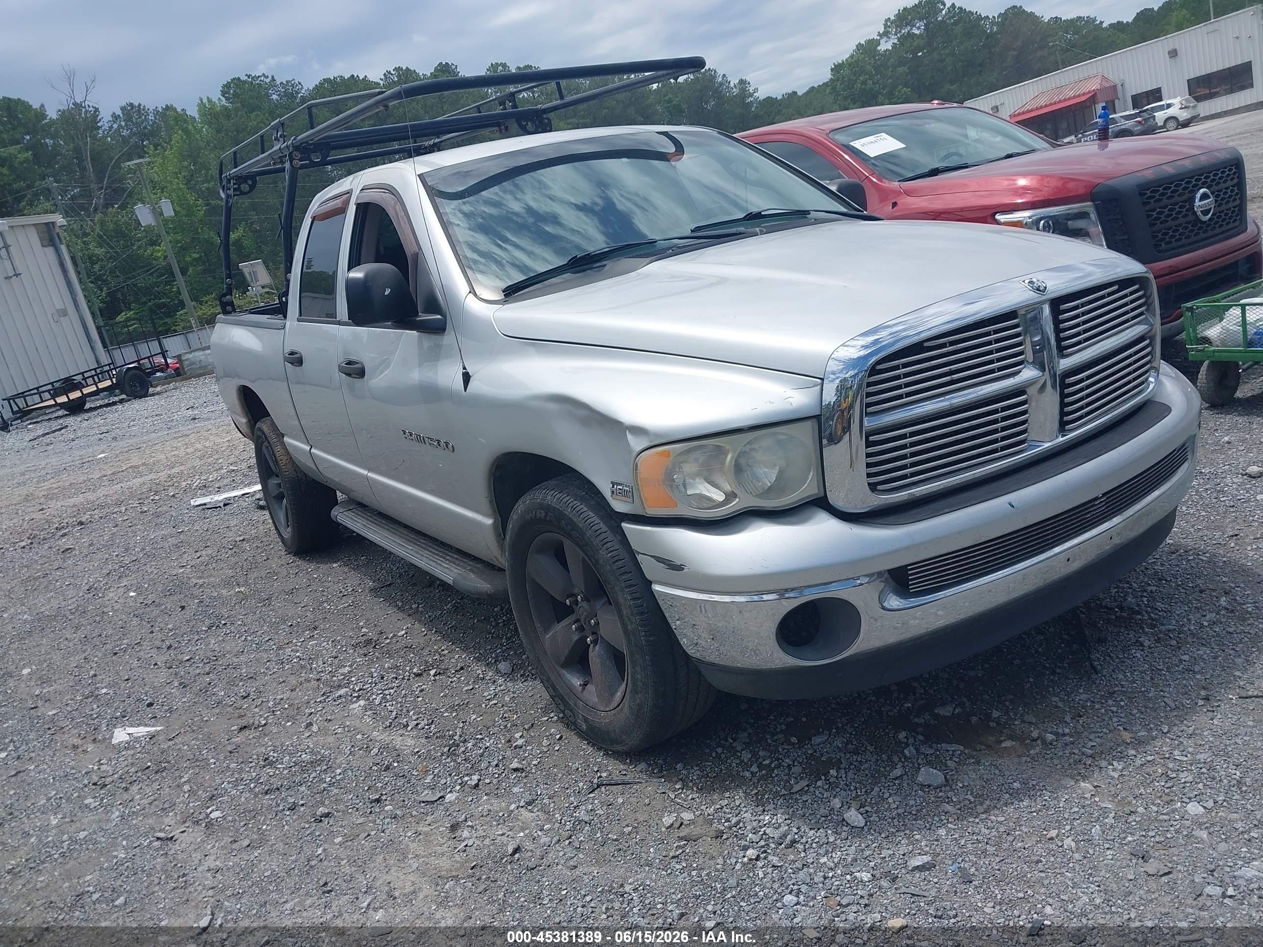 2005 Dodge Ram 1500 Slt/laramie Silver vin: 1D7HA18D95S281939