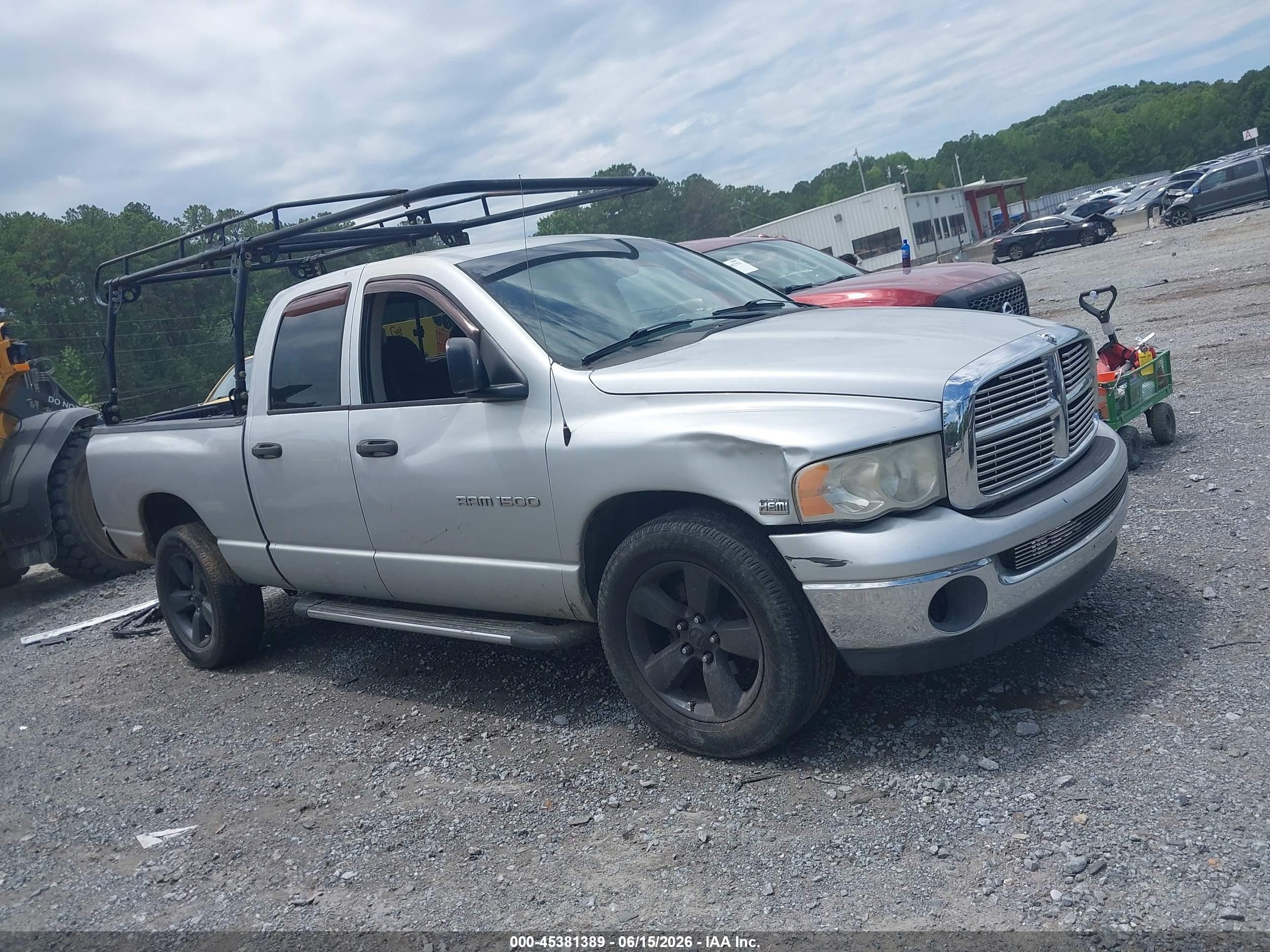 2005 Dodge Ram 1500 Slt/laramie Silver vin: 1D7HA18D95S281939