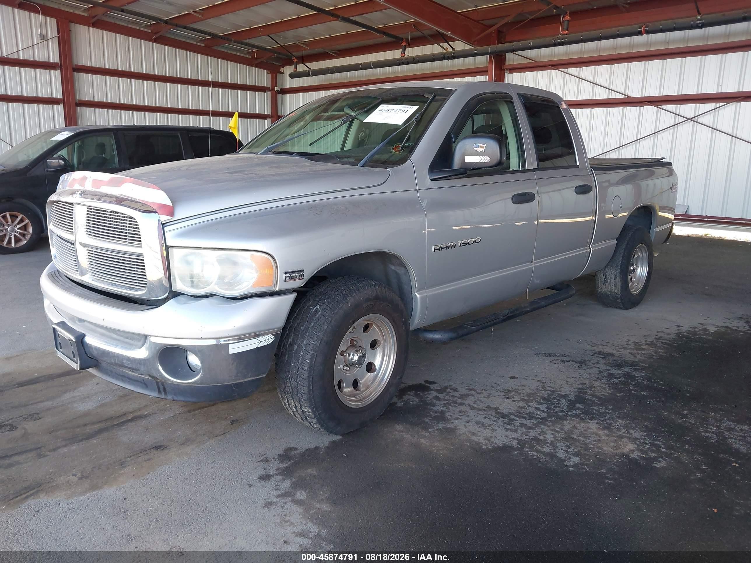 2005 Dodge Ram 1500 Slt/laramie Silver vin: 1D7HA18D95S284548