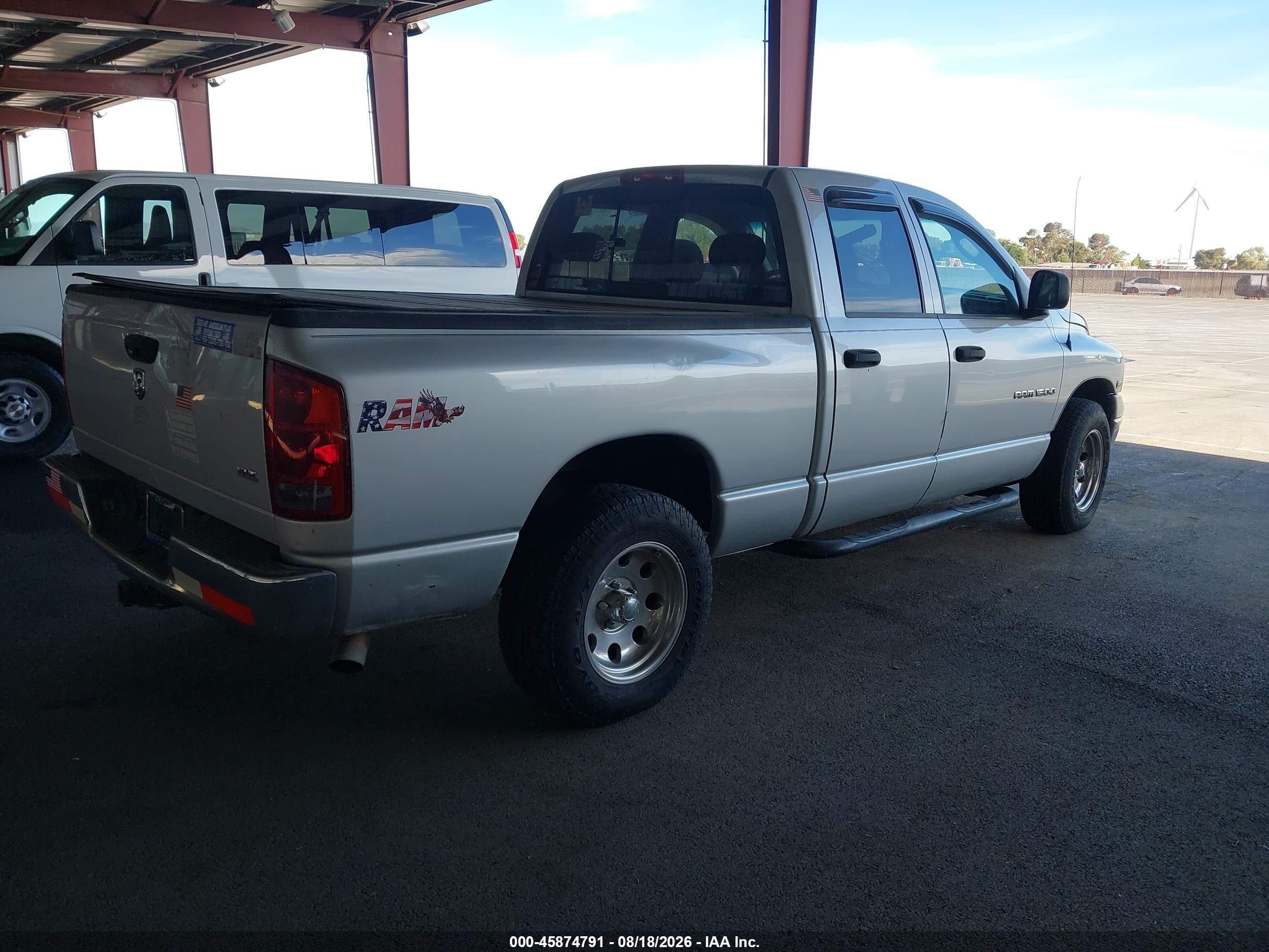2005 Dodge Ram 1500 Slt/laramie Silver vin: 1D7HA18D95S284548