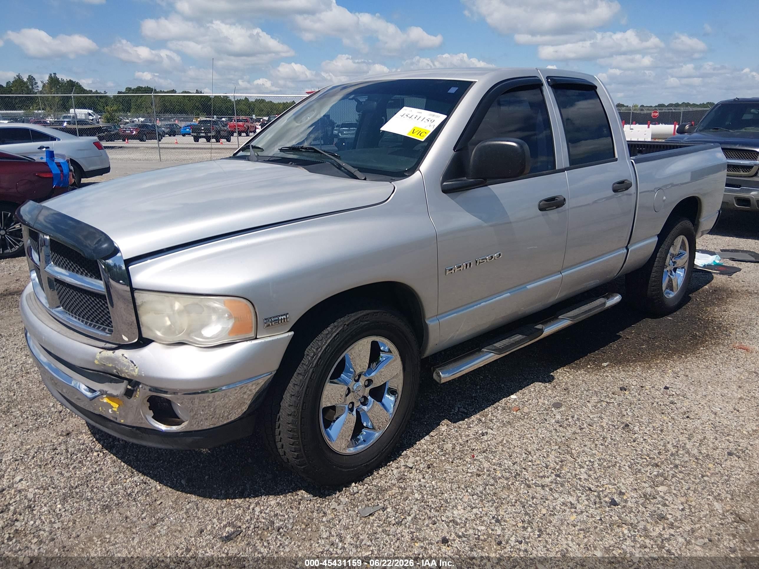 2005 Dodge Ram 1500 Slt/laramie Серый vin: 1D7HA18D95S367185