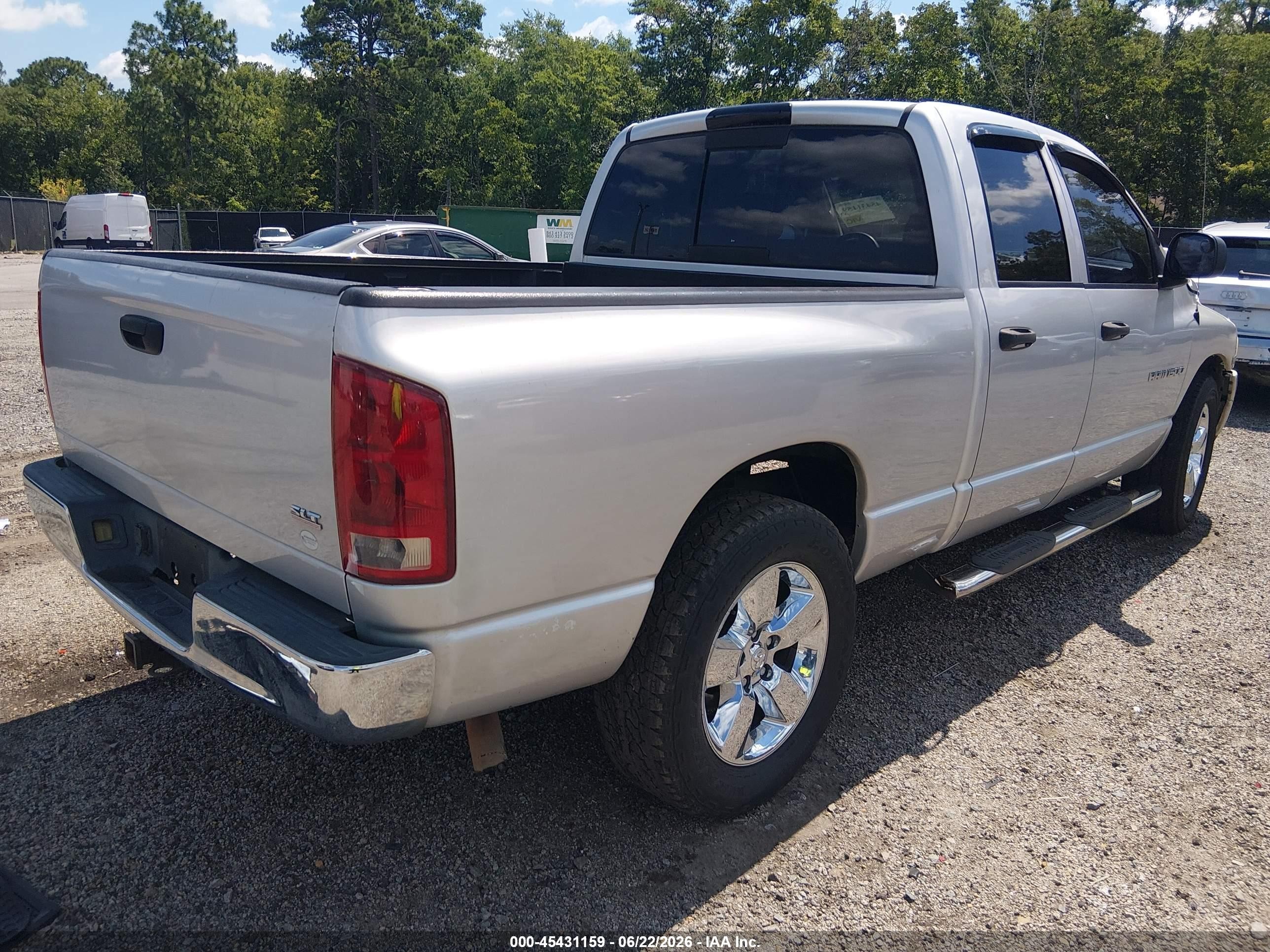 2005 Dodge Ram 1500 Slt/laramie Серый vin: 1D7HA18D95S367185
