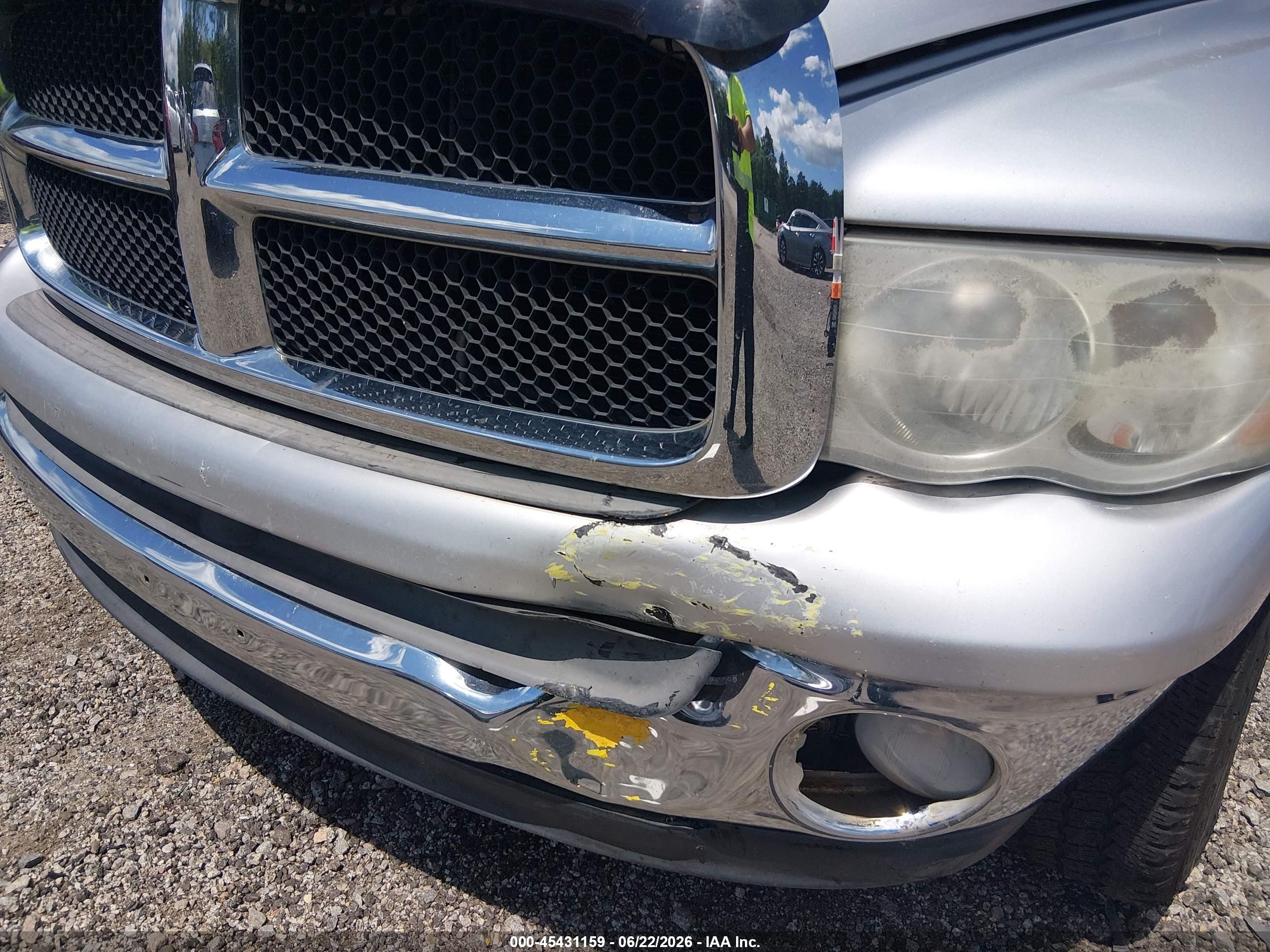 2005 Dodge Ram 1500 Slt/laramie Серый vin: 1D7HA18D95S367185