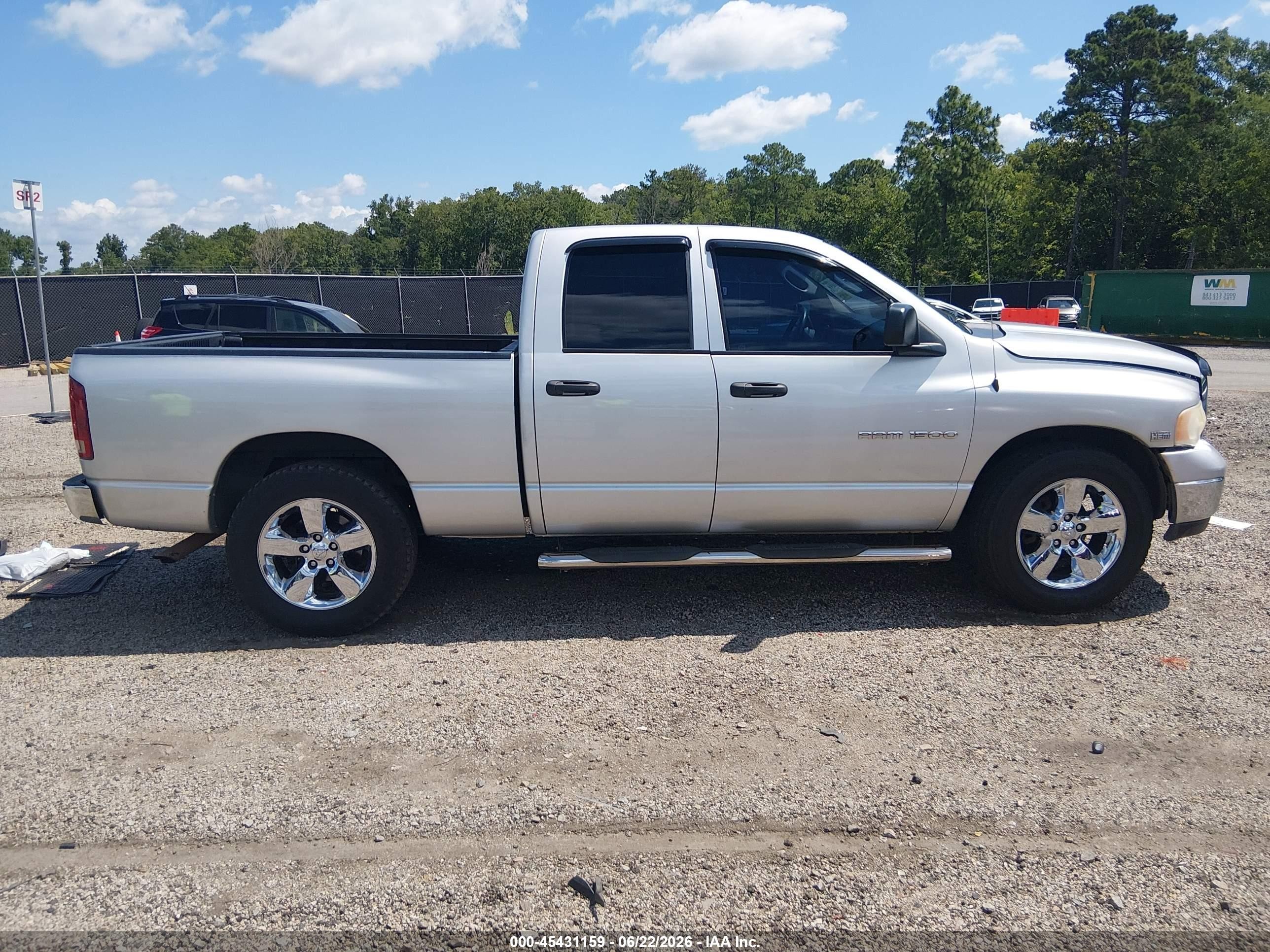 2005 Dodge Ram 1500 Slt/laramie Серый vin: 1D7HA18D95S367185