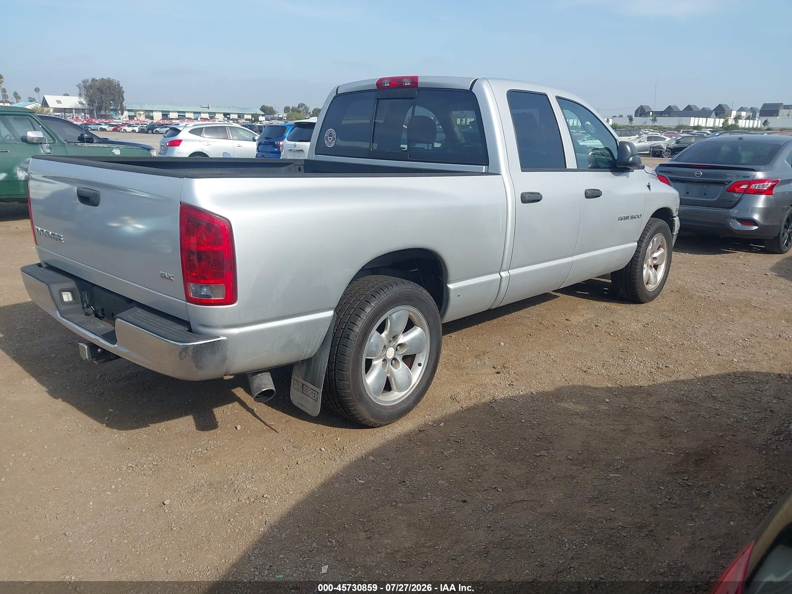 2003 Dodge Ram 1500 Slt/laramie/st Серебряный vin: 1D7HA18DX3S236912