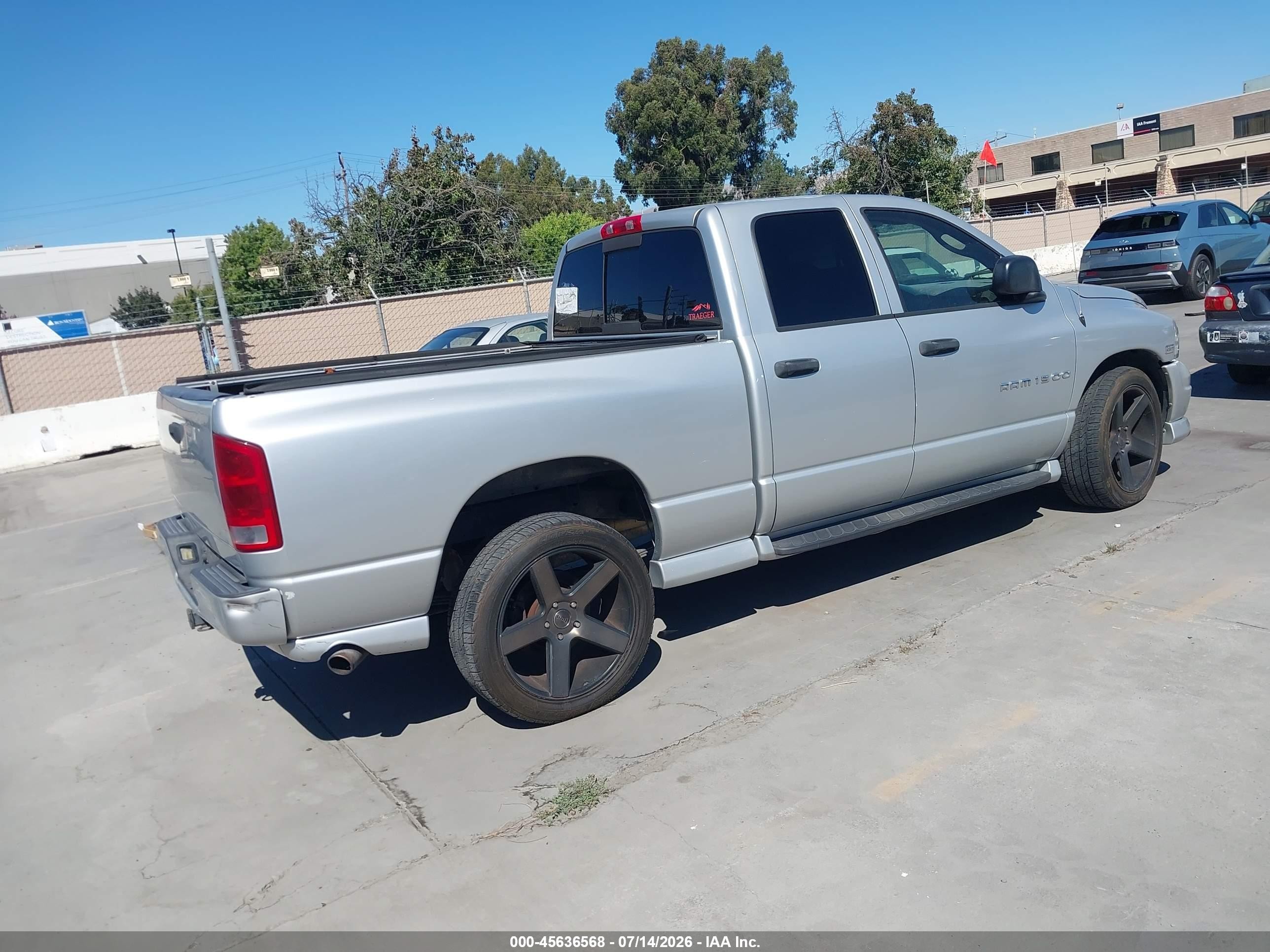 2003 Dodge Ram 1500 Slt/laramie/st Gray vin: 1D7HA18DX3S356287