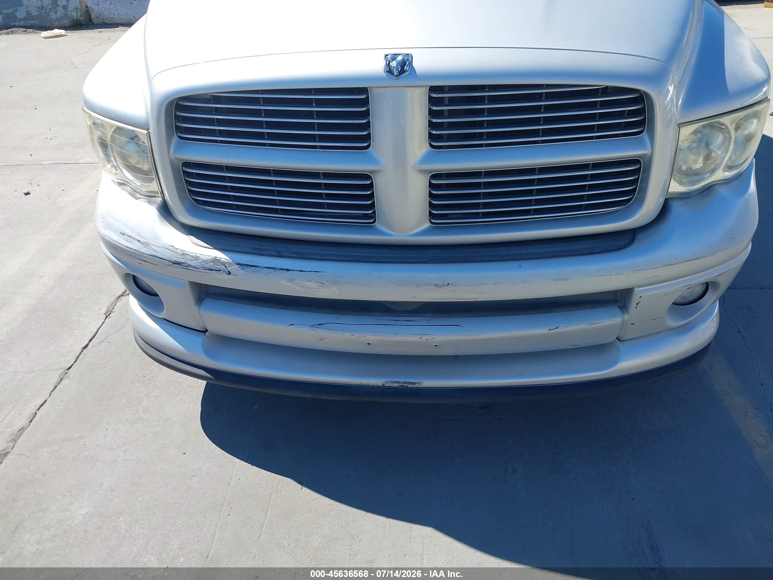 2003 Dodge Ram 1500 Slt/laramie/st Gray vin: 1D7HA18DX3S356287
