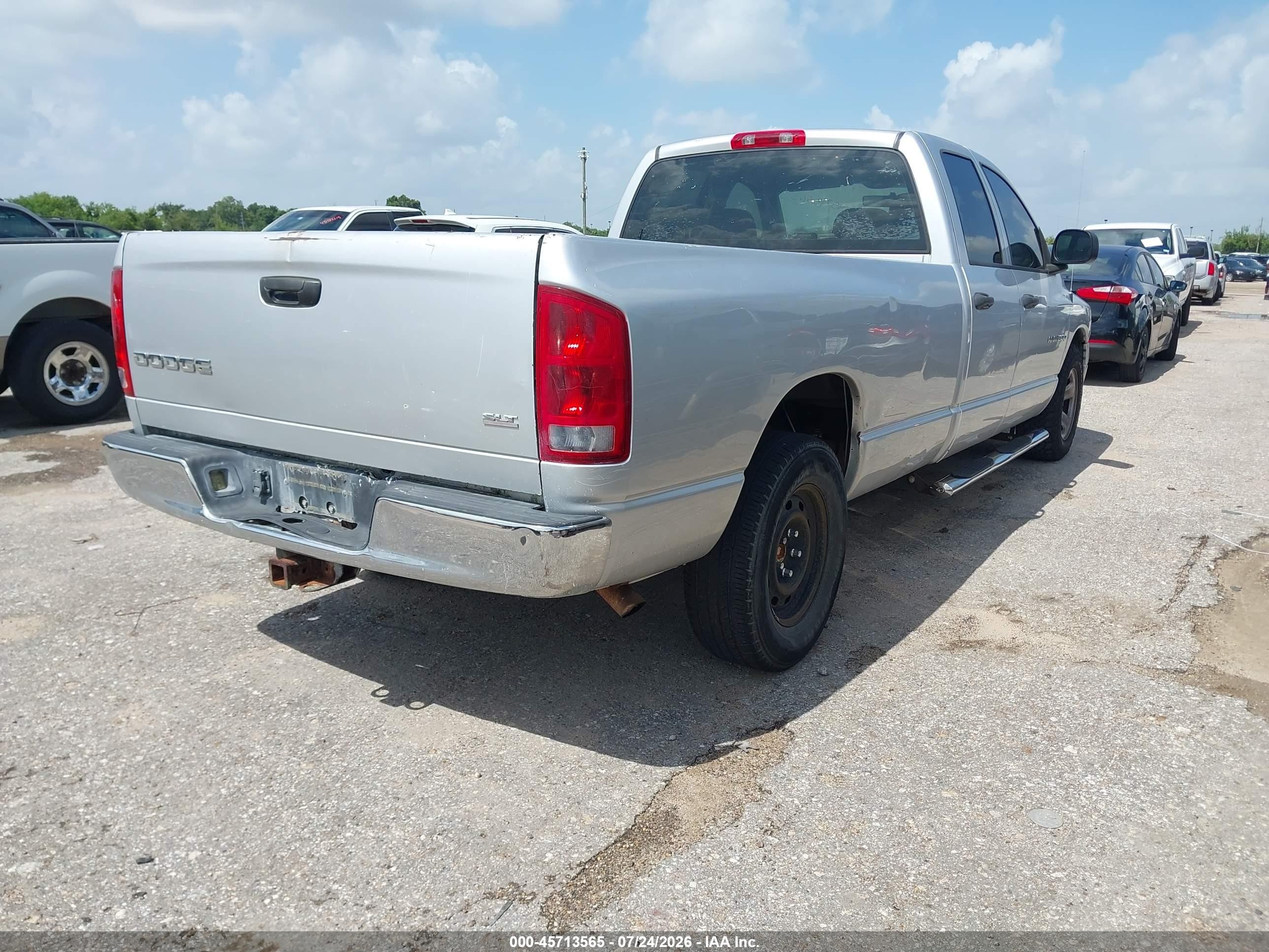 2004 Dodge Ram 1500 Slt/laramie Silver vin: 1D7HA18DX4J216182