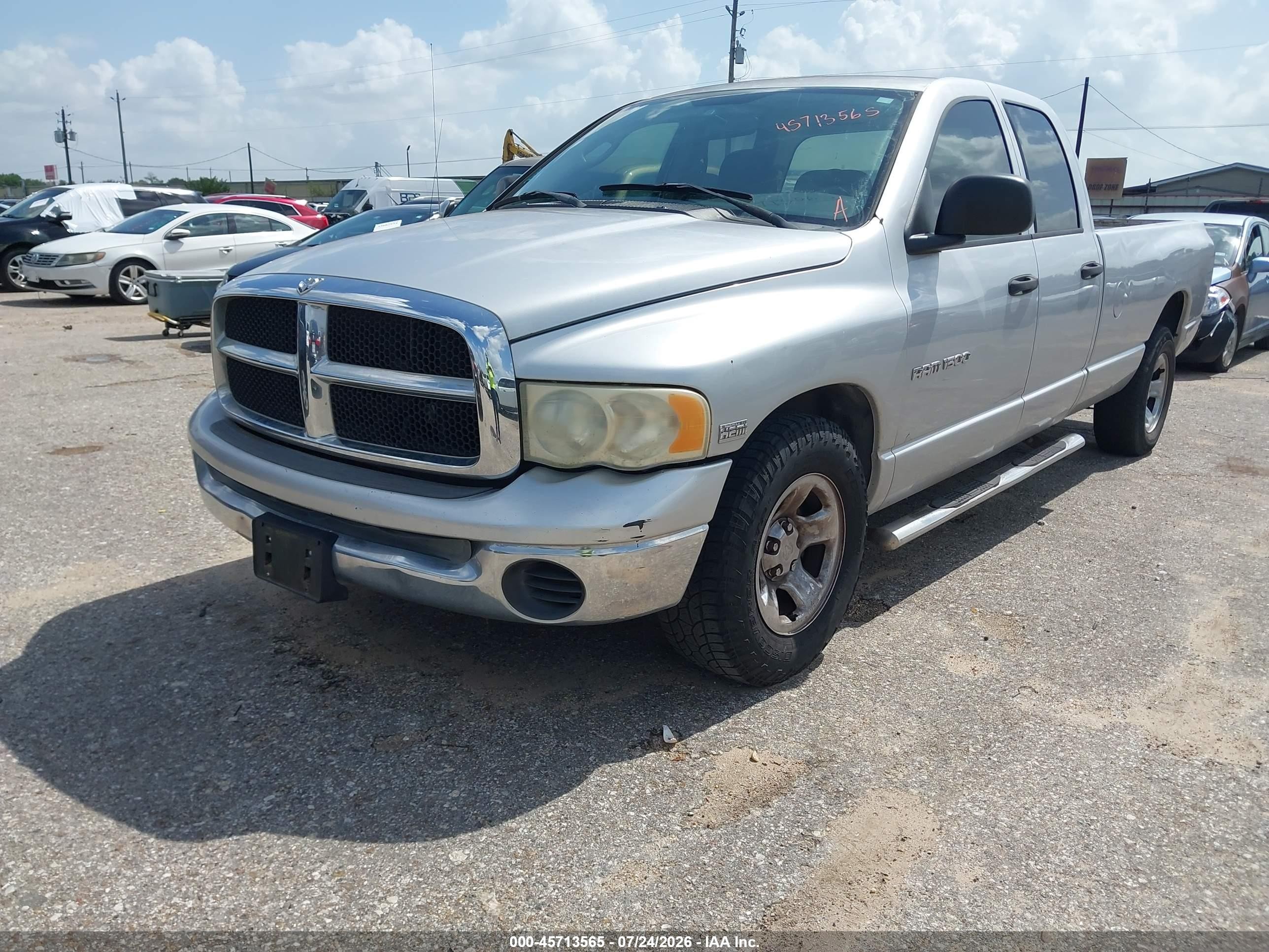 2004 Dodge Ram 1500 Slt/laramie Silver vin: 1D7HA18DX4J216182