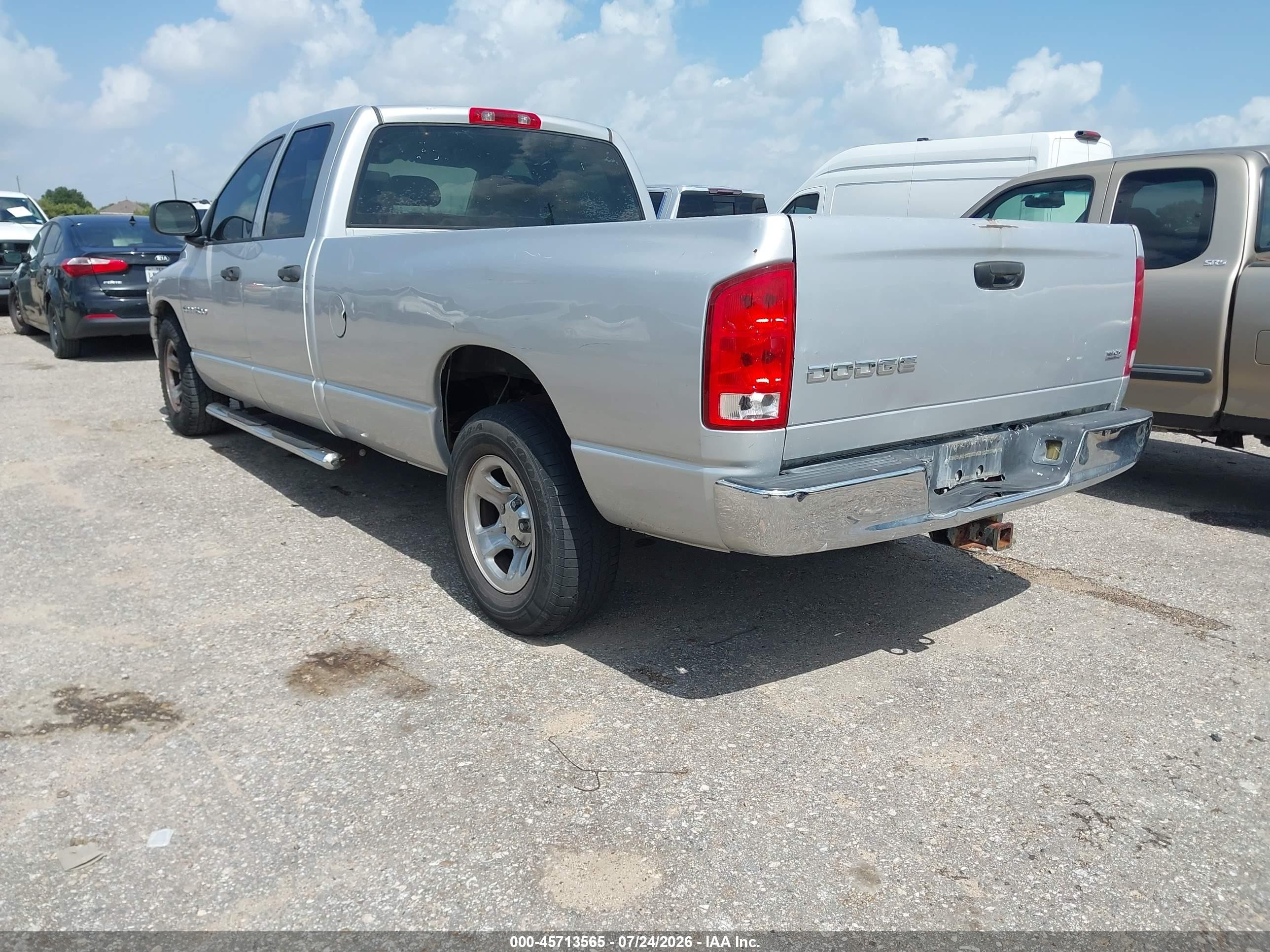 2004 Dodge Ram 1500 Slt/laramie Silver vin: 1D7HA18DX4J216182