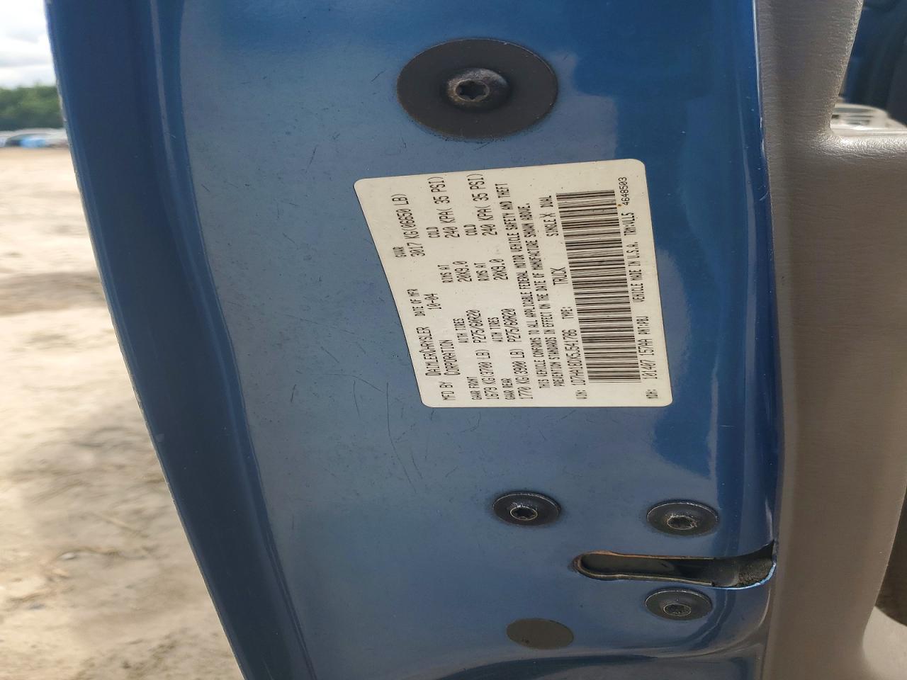 2005 Dodge Ram 1500 St Blue vin: 1D7HA18DX5J541786
