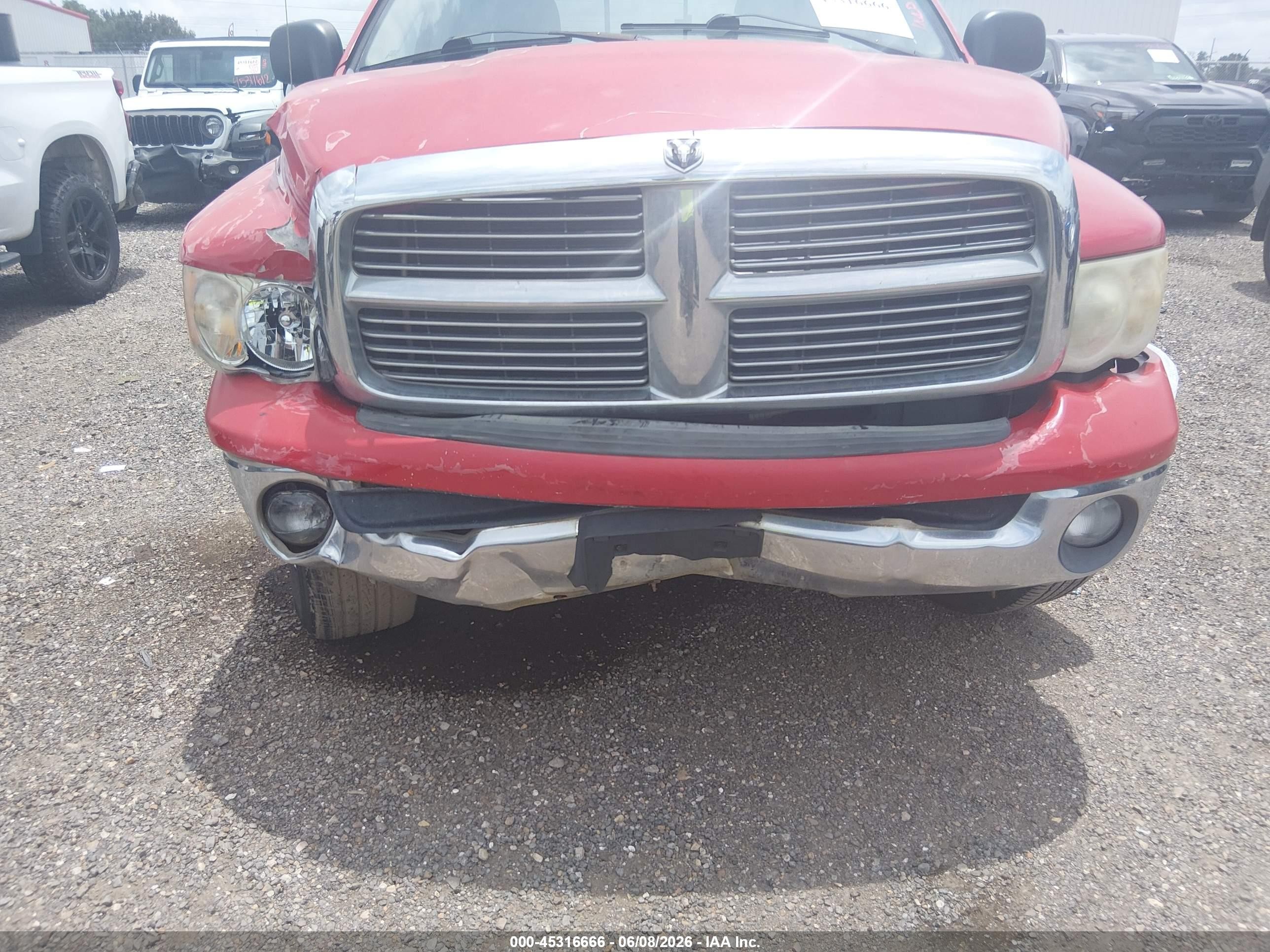 2005 Dodge Ram 1500 Slt/laramie Red vin: 1D7HA18DX5J630077