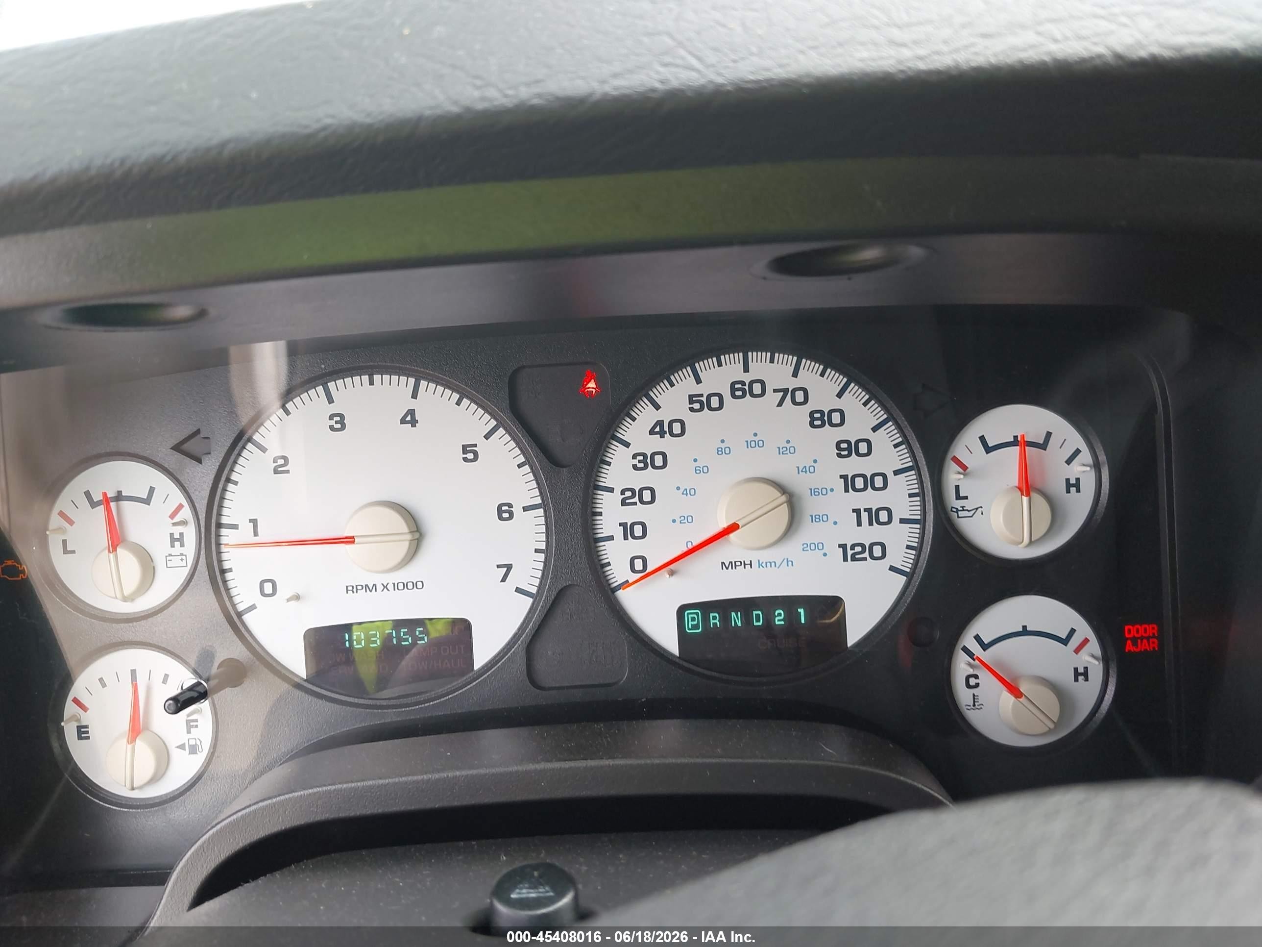 2005 Dodge Ram 1500 Slt/laramie Beige vin: 1D7HA18DX5S173894