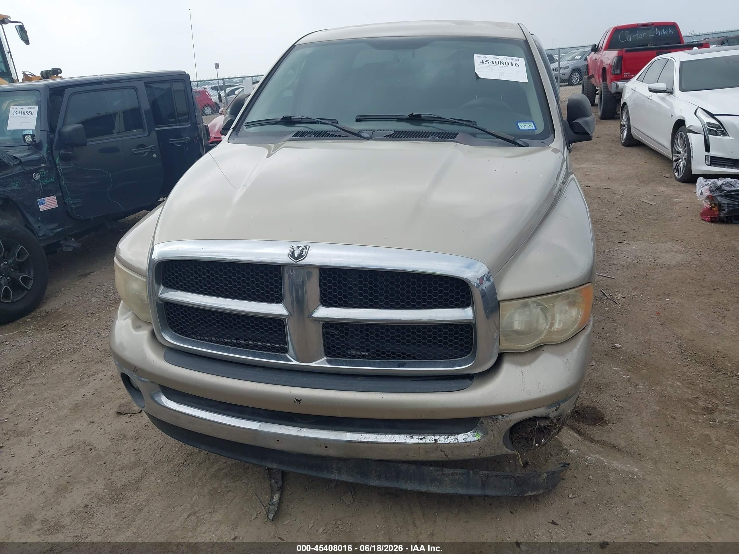 2005 Dodge Ram 1500 Slt/laramie Beige vin: 1D7HA18DX5S173894