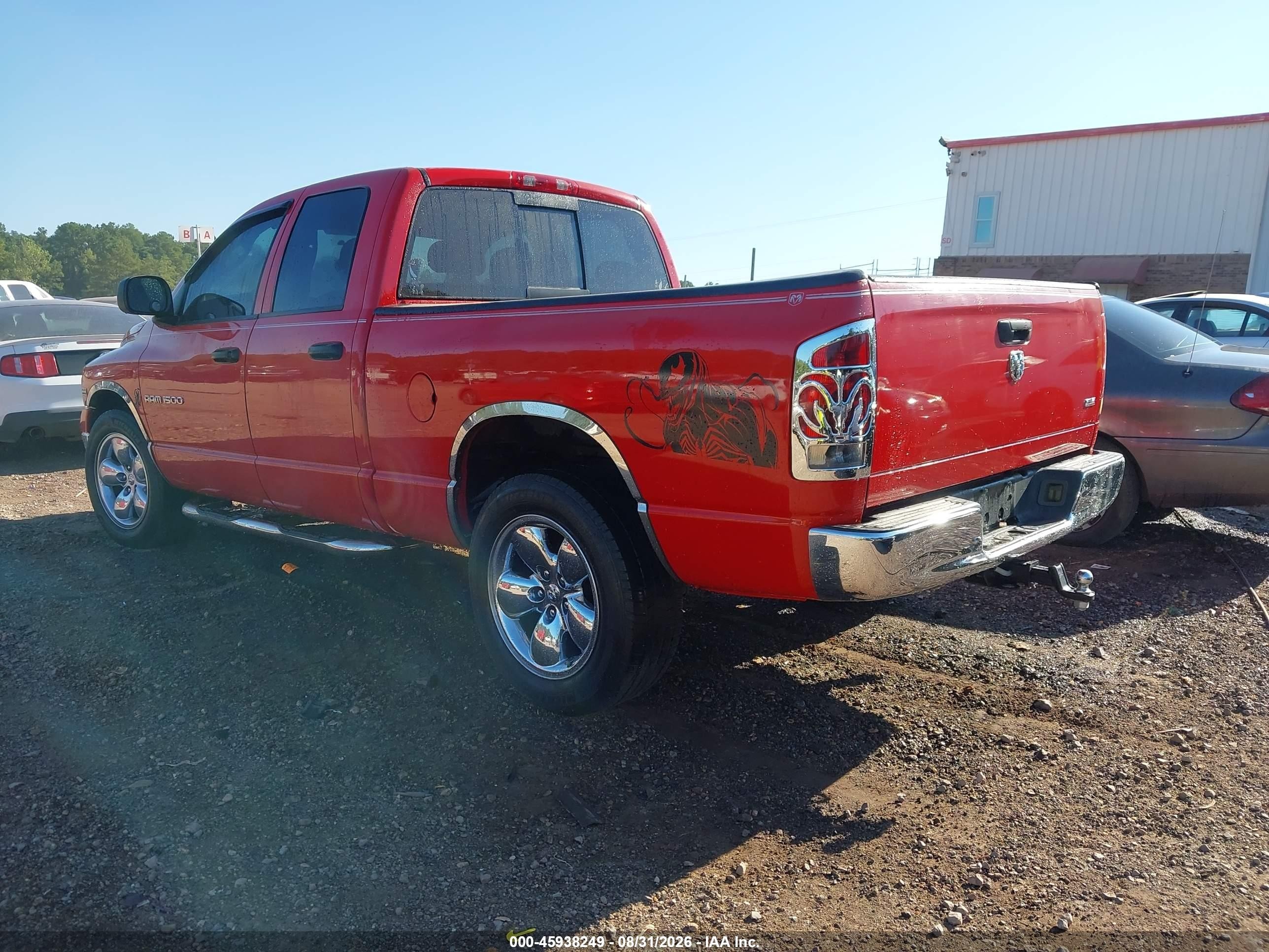2005 Dodge Ram 1500 Slt/laramie Red vin: 1D7HA18DX5S239361