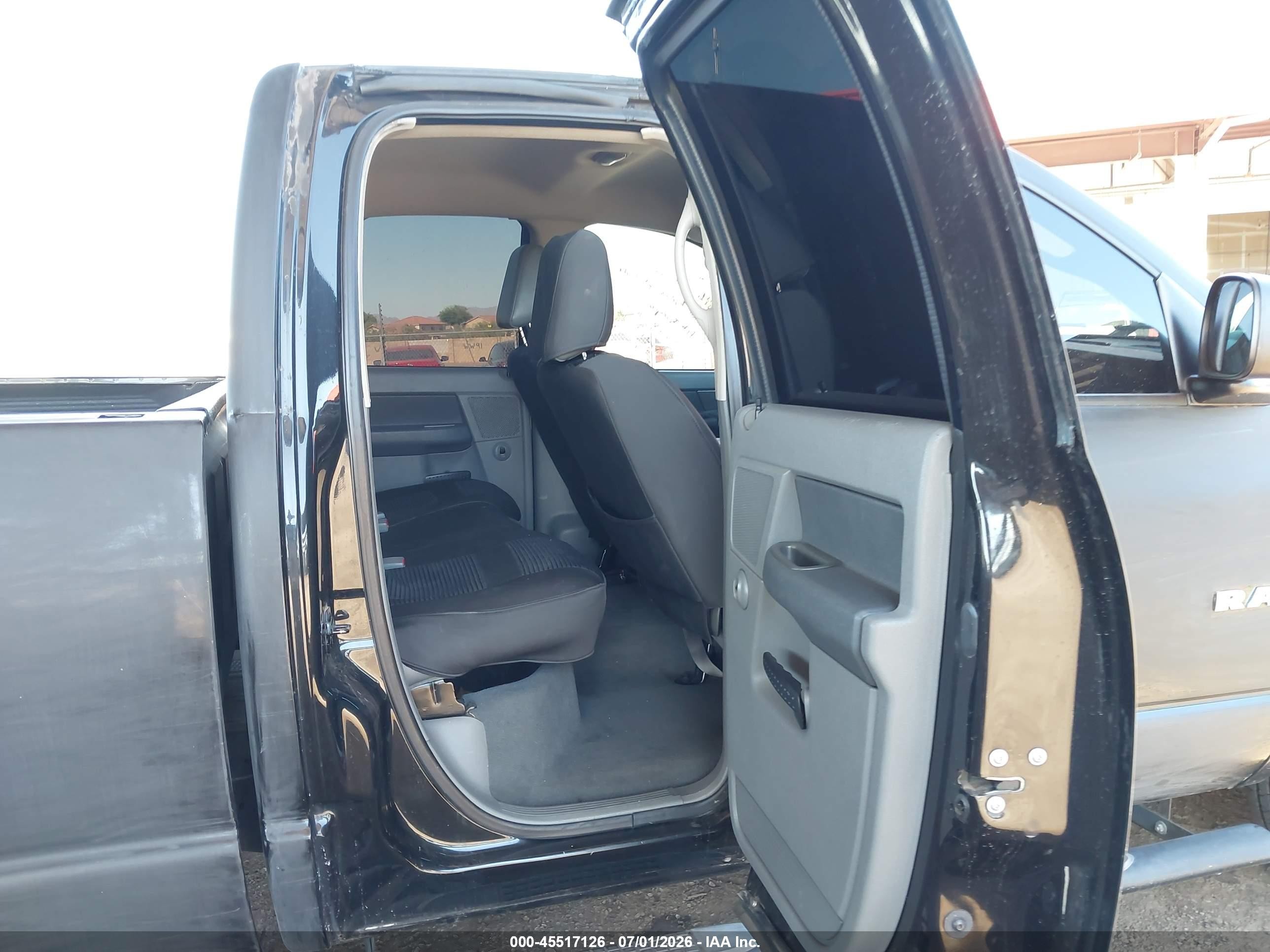 2008 Dodge Ram 1500 St/sxt Black vin: 1D7HA18K18J205091