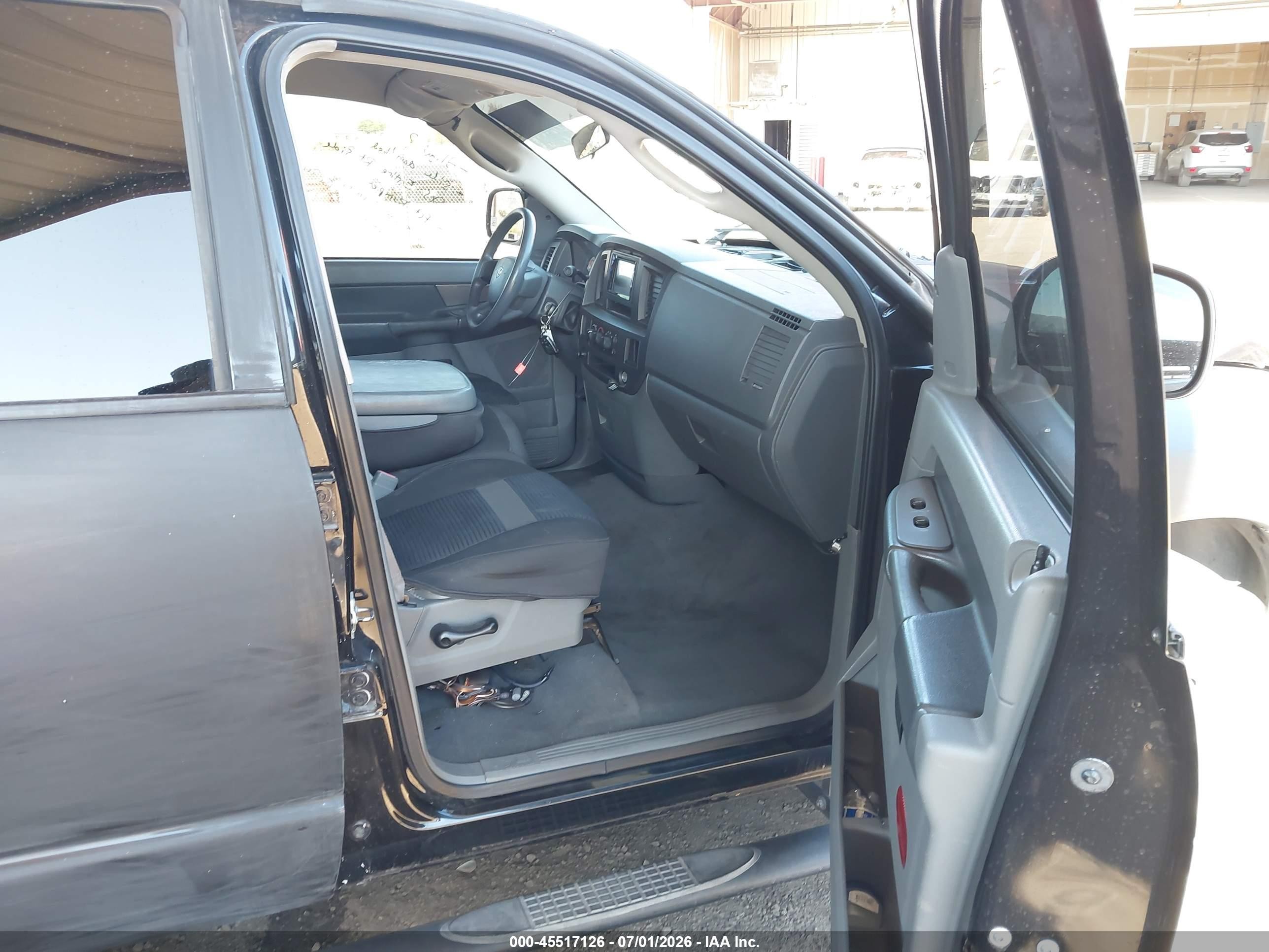 2008 Dodge Ram 1500 St/sxt Black vin: 1D7HA18K18J205091