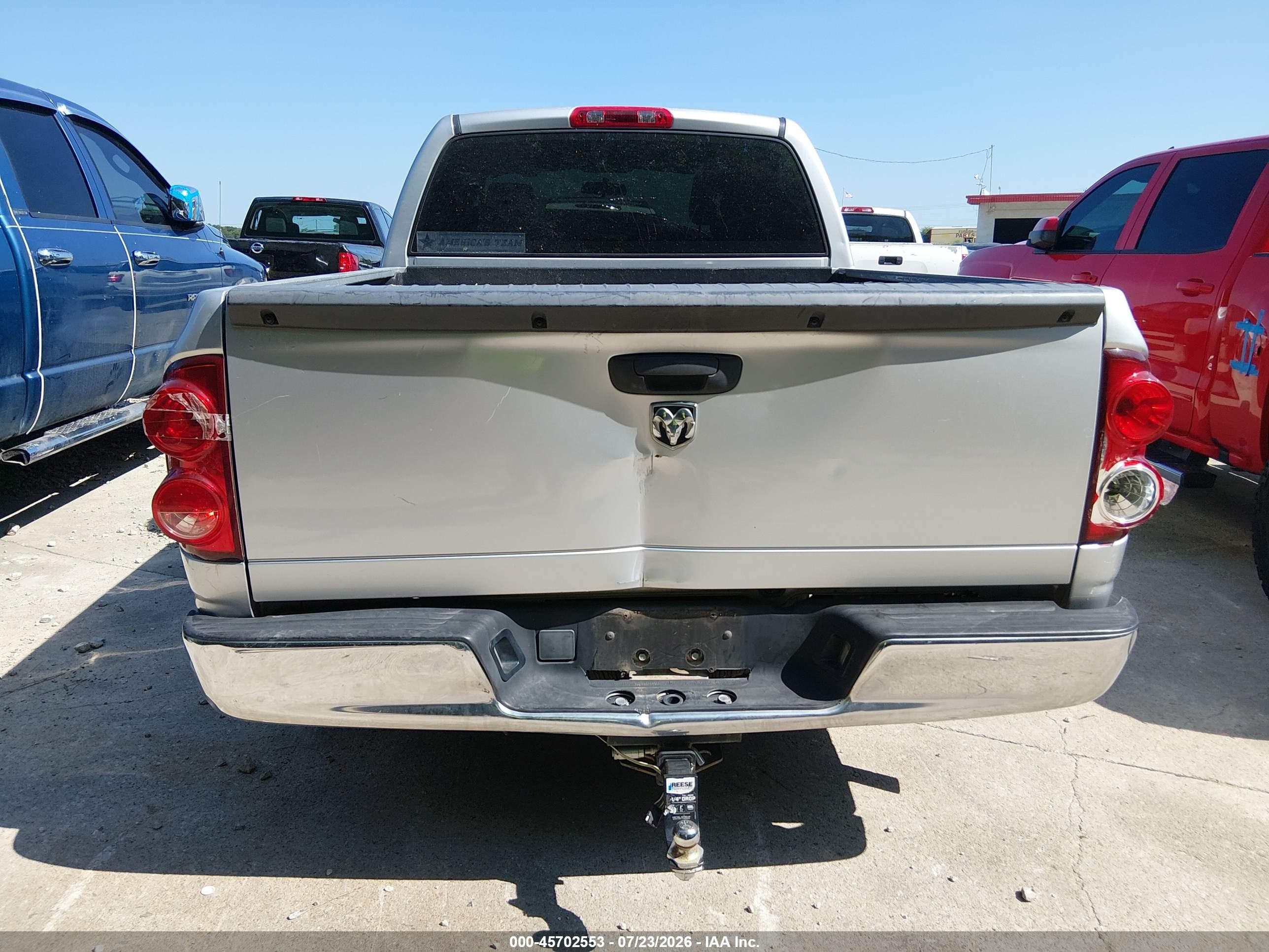 2007 Dodge Ram 1500 St Silver vin: 1D7HA18K27J621486