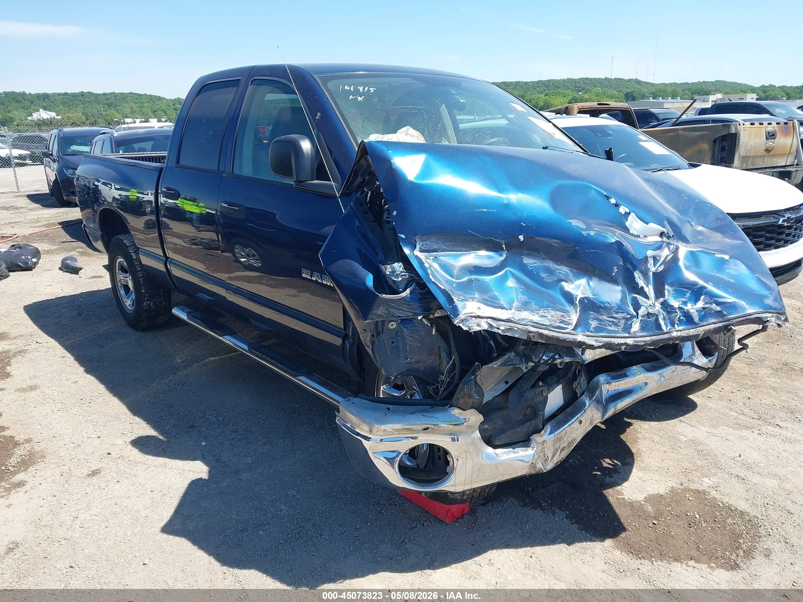 2008 Dodge Ram 1500 St/sxt Blue vin: 1D7HA18K28J205245