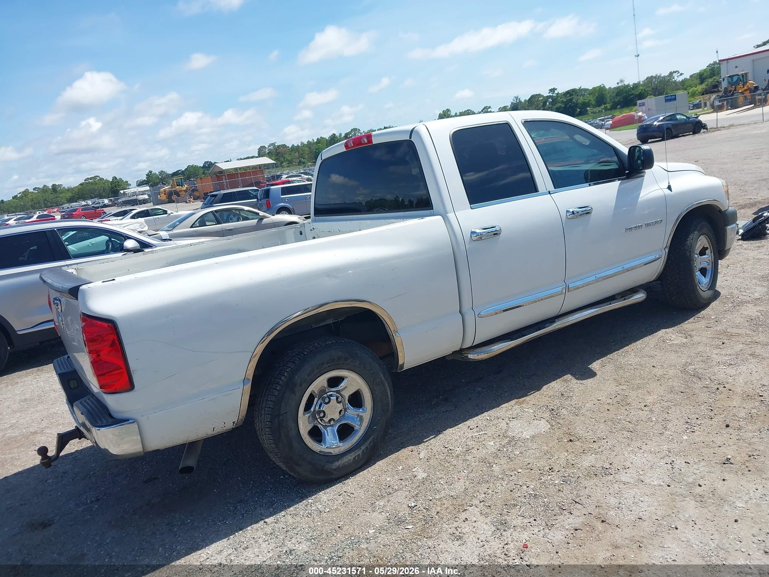 2007 Dodge Ram 1500 St White vin: 1D7HA18K47J519509