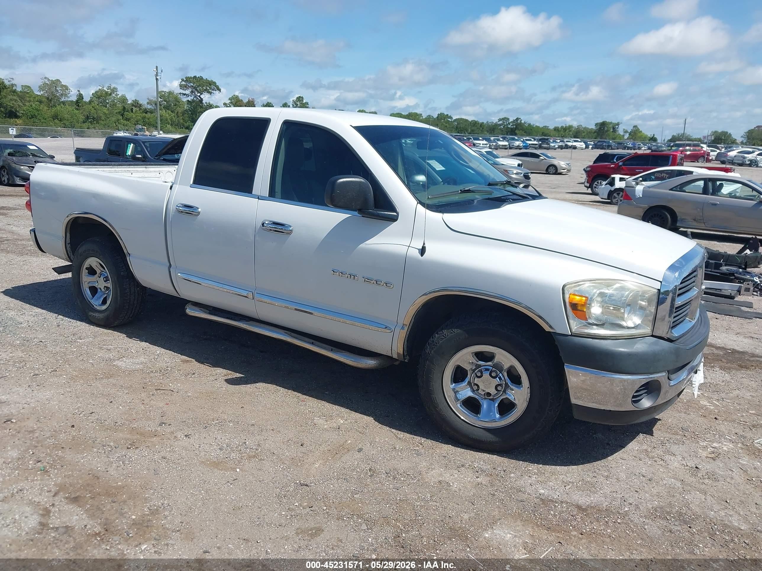 2007 Dodge Ram 1500 St White vin: 1D7HA18K47J519509