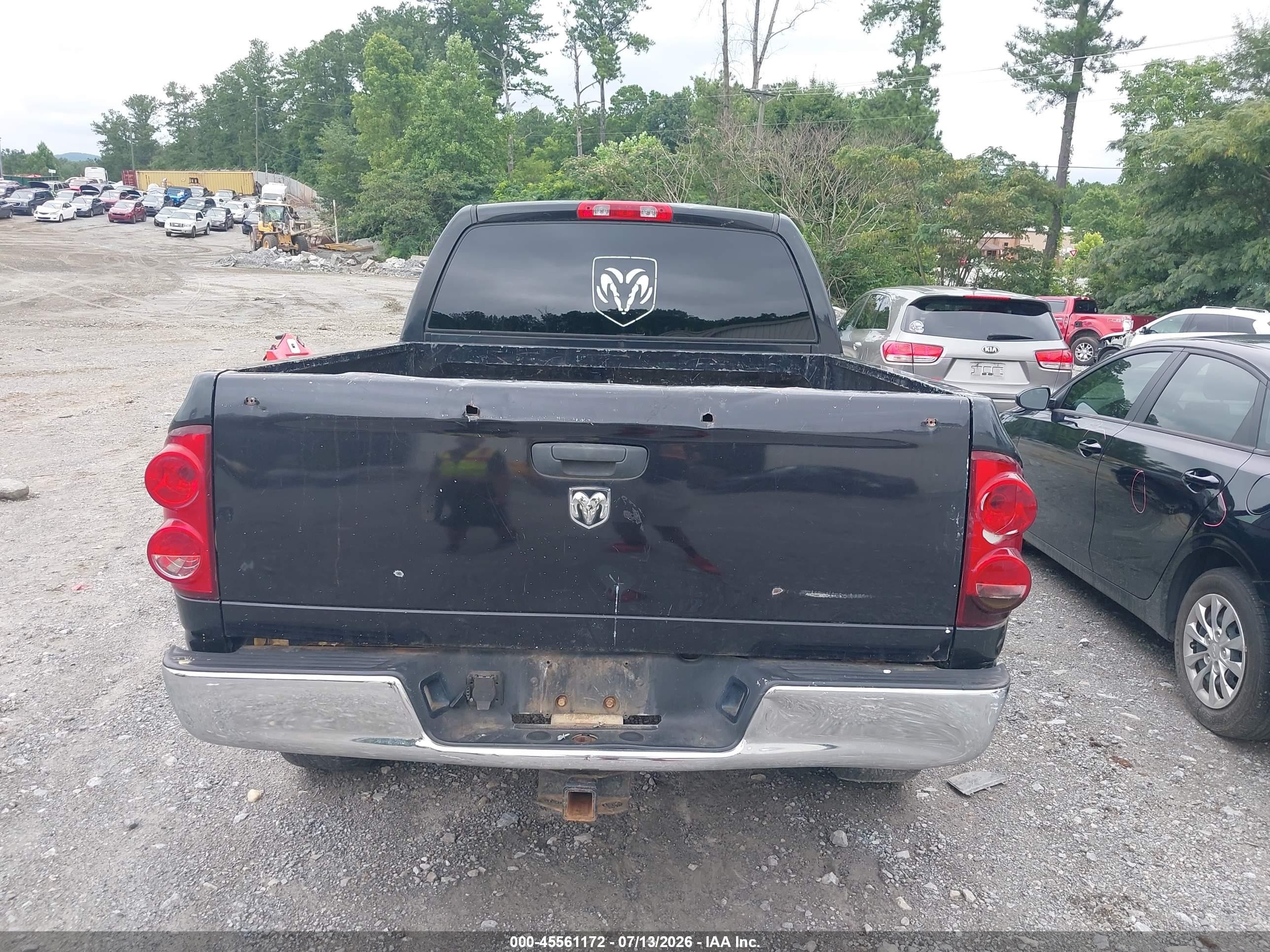 2008 Dodge Ram 1500 St/sxt Black vin: 1D7HA18K78J170153