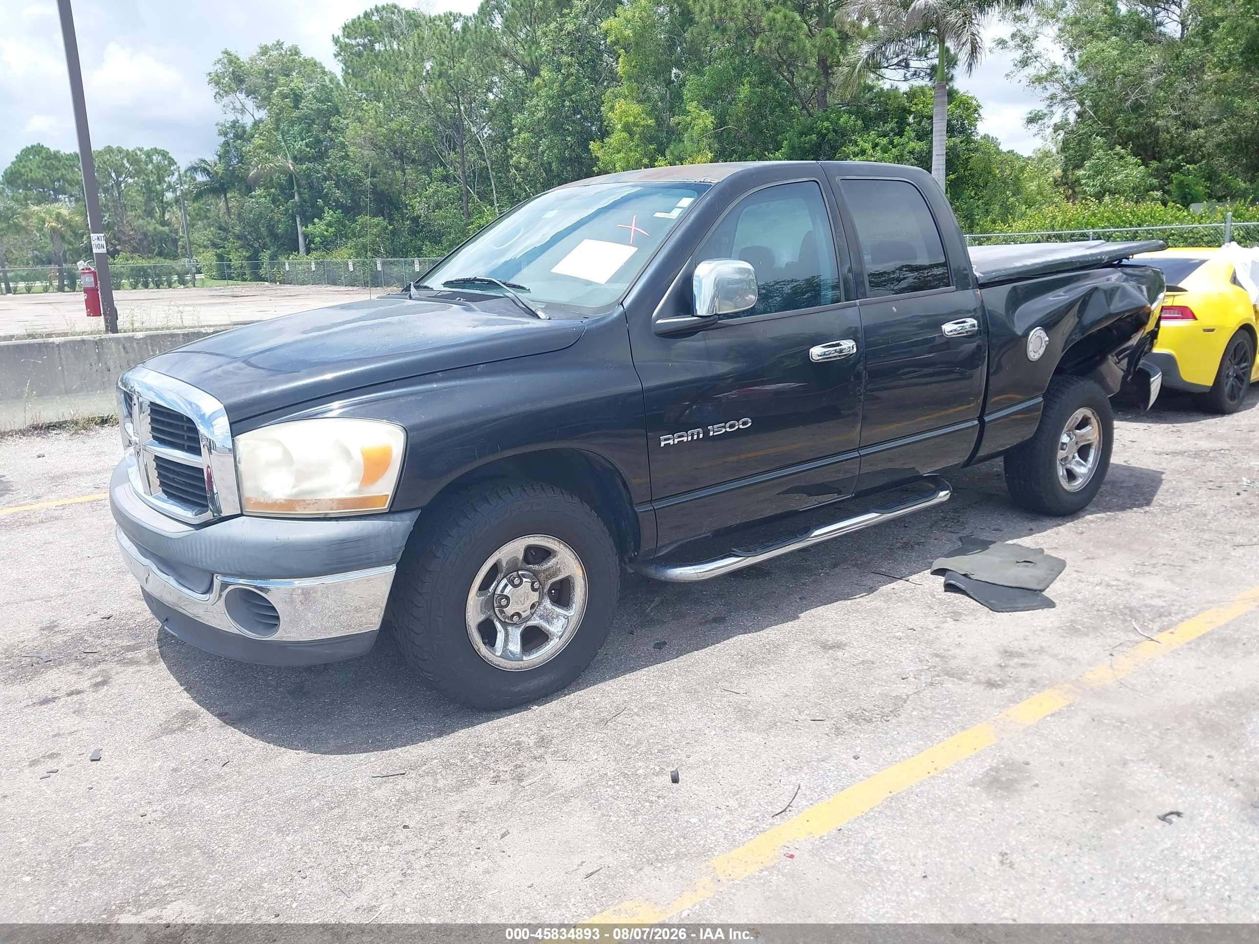 2006 Dodge Ram 1500 St Черный vin: 1D7HA18K96J215784