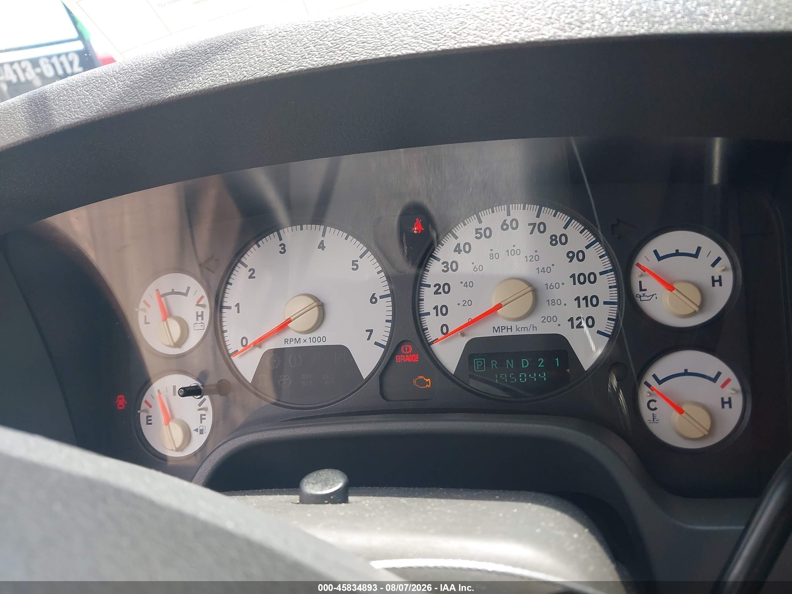 2006 Dodge Ram 1500 St Черный vin: 1D7HA18K96J215784
