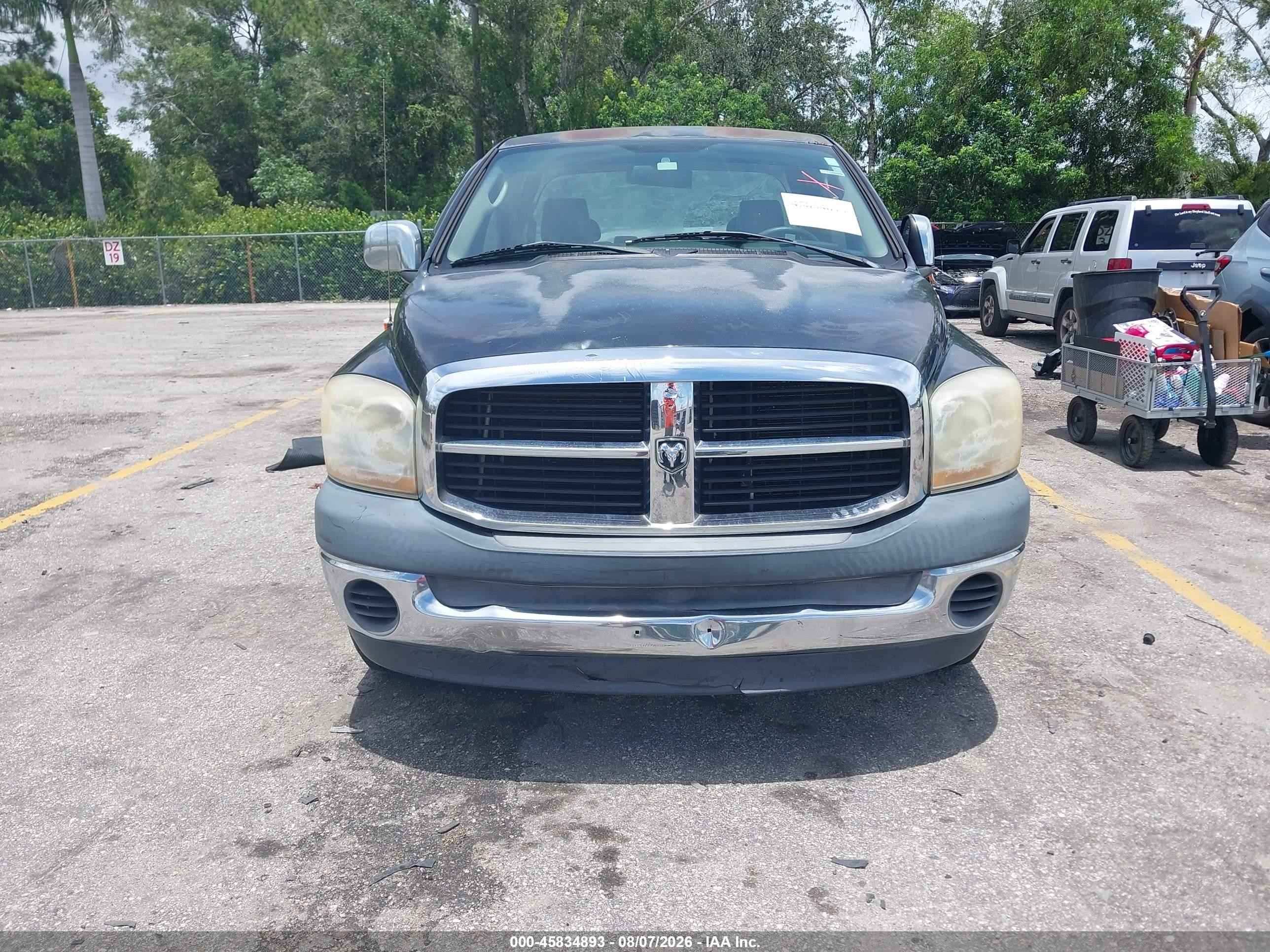 2006 Dodge Ram 1500 St Черный vin: 1D7HA18K96J215784