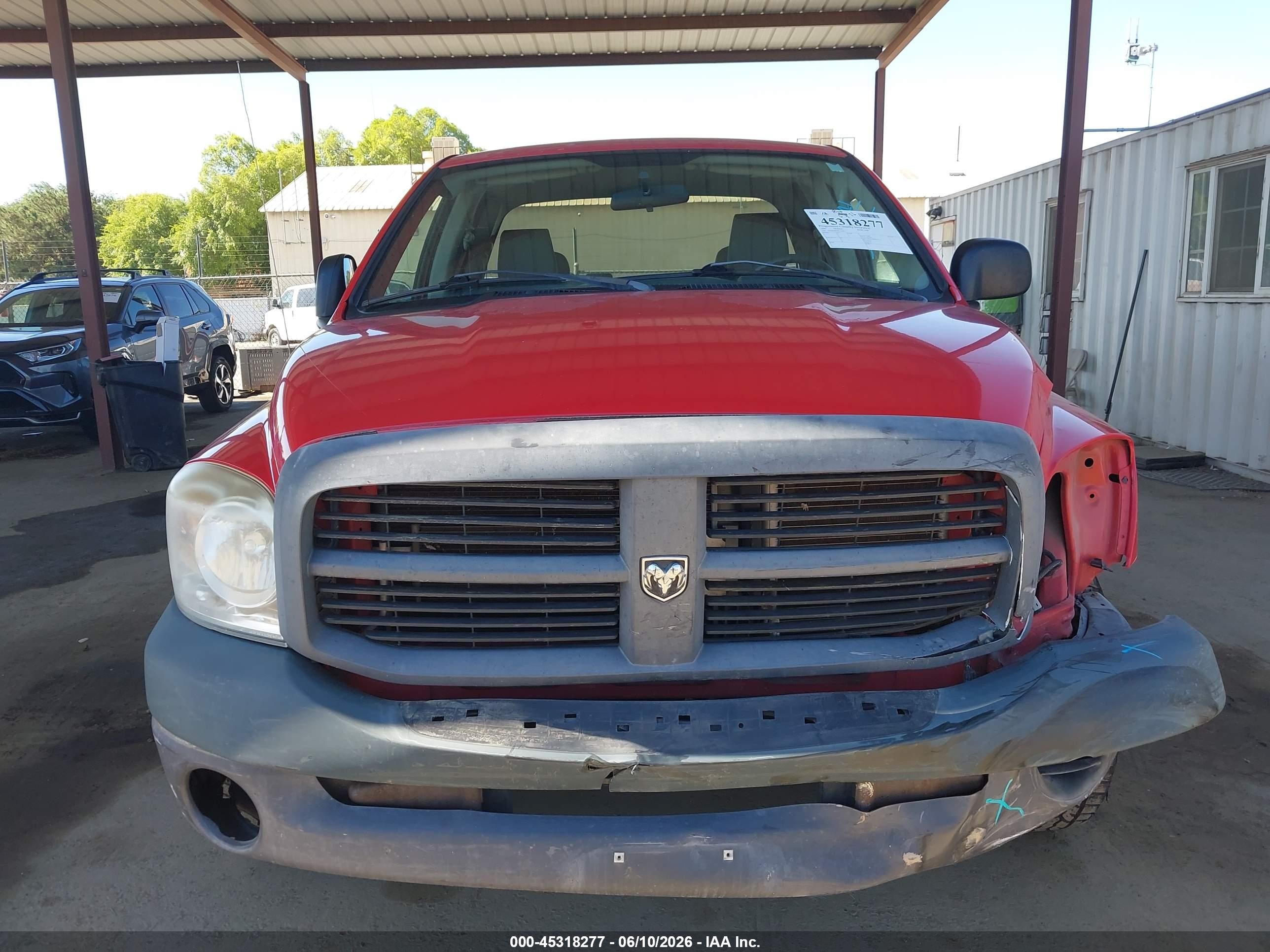 2008 Dodge Ram 1500 St/sxt Red vin: 1D7HA18K98J177900