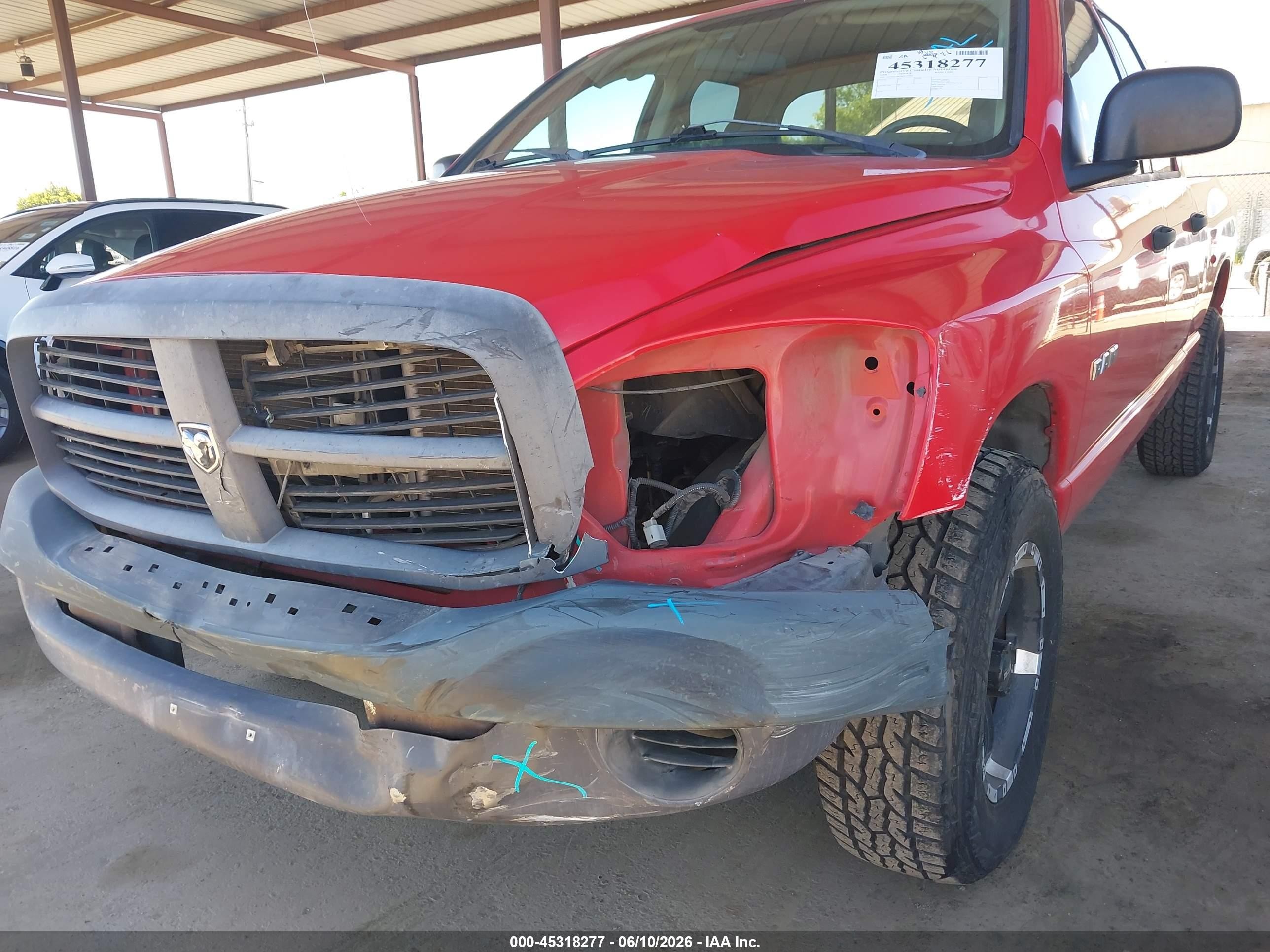 2008 Dodge Ram 1500 St/sxt Red vin: 1D7HA18K98J177900