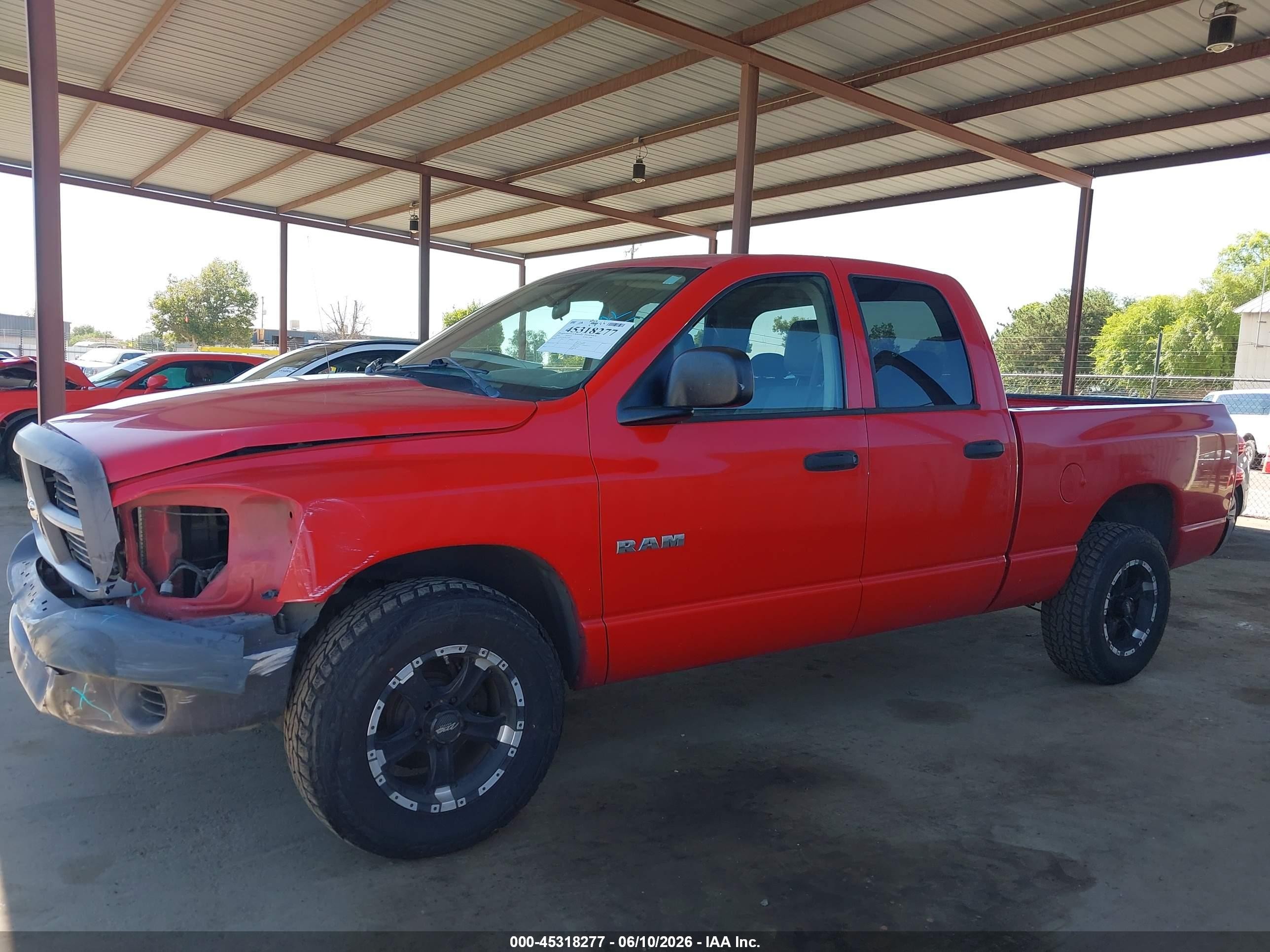 2008 Dodge Ram 1500 St/sxt Red vin: 1D7HA18K98J177900