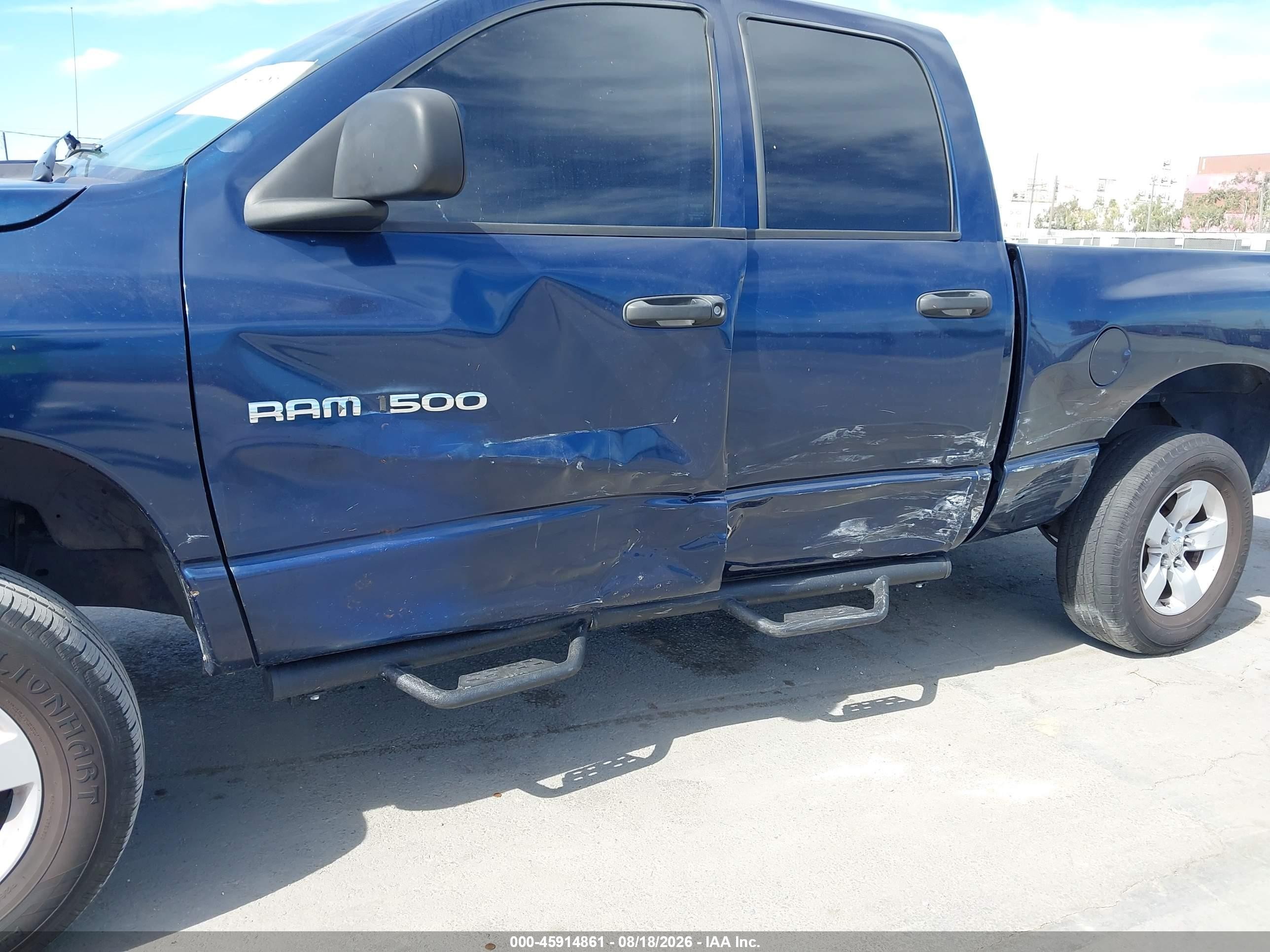 2006 Dodge Ram 1500 St Blue vin: 1D7HA18KX6J159984