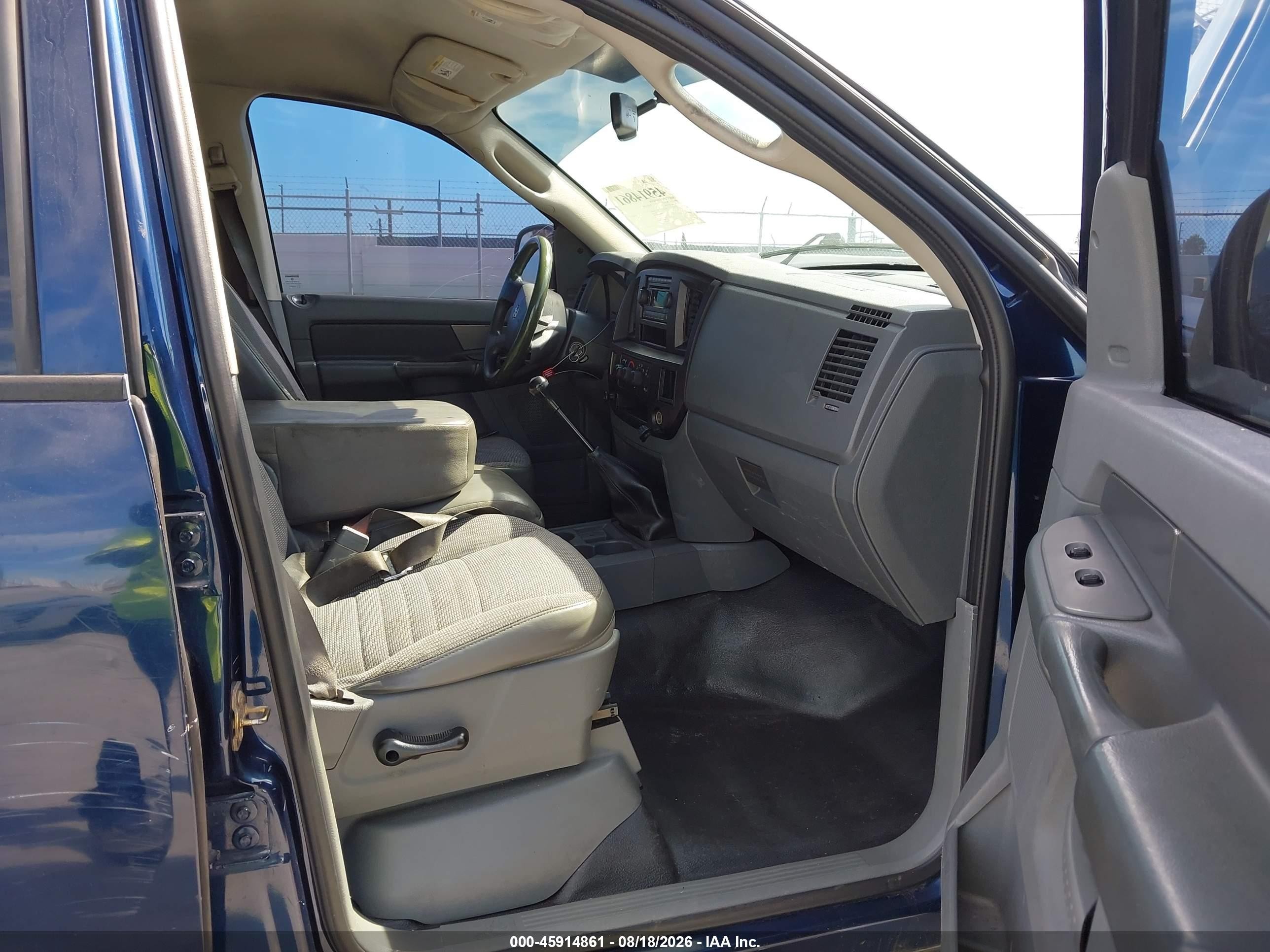 2006 Dodge Ram 1500 St Blue vin: 1D7HA18KX6J159984