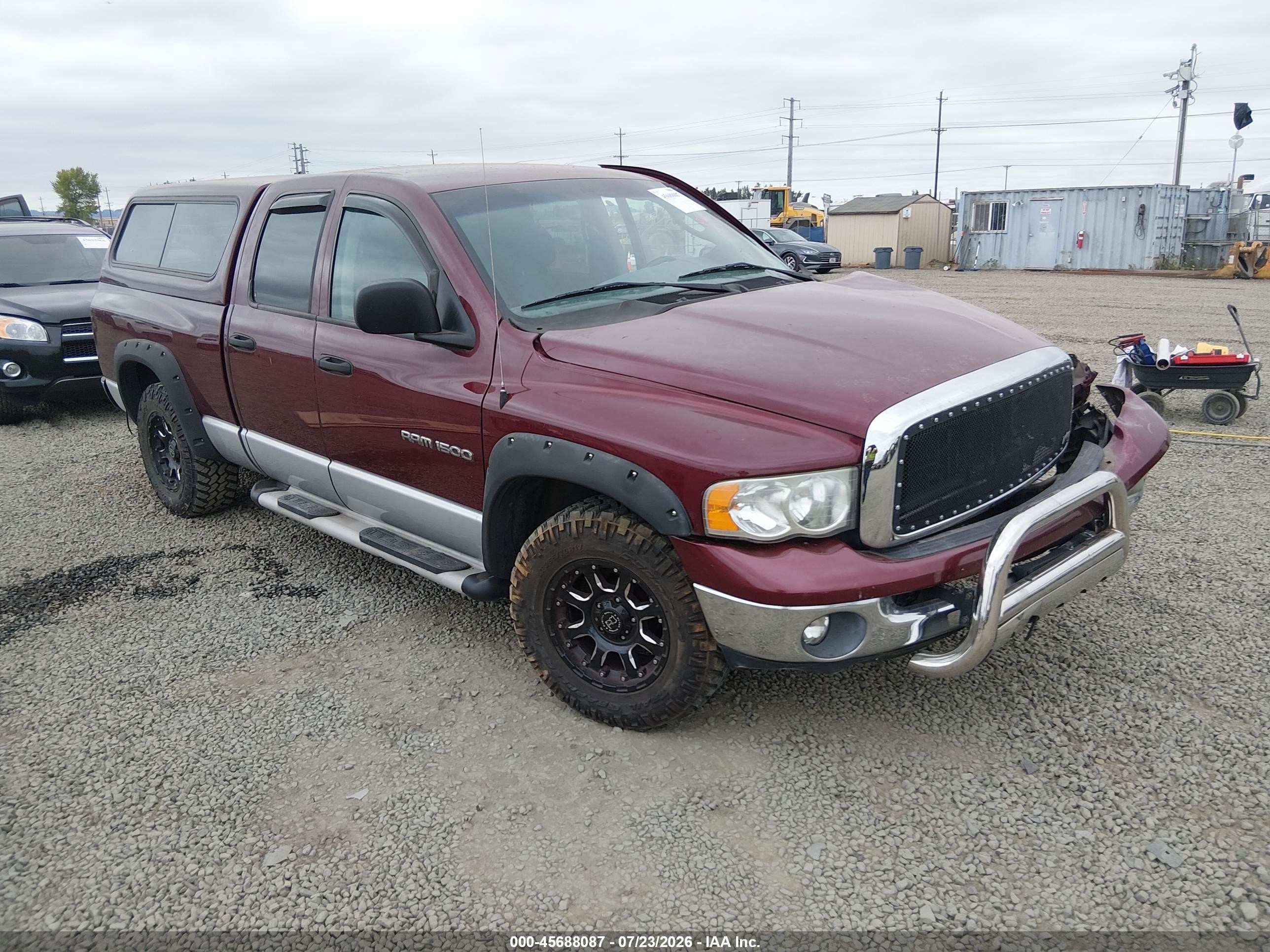 2003 Dodge Ram 1500 Slt/laramie/st Red vin: 1D7HA18N03S162912