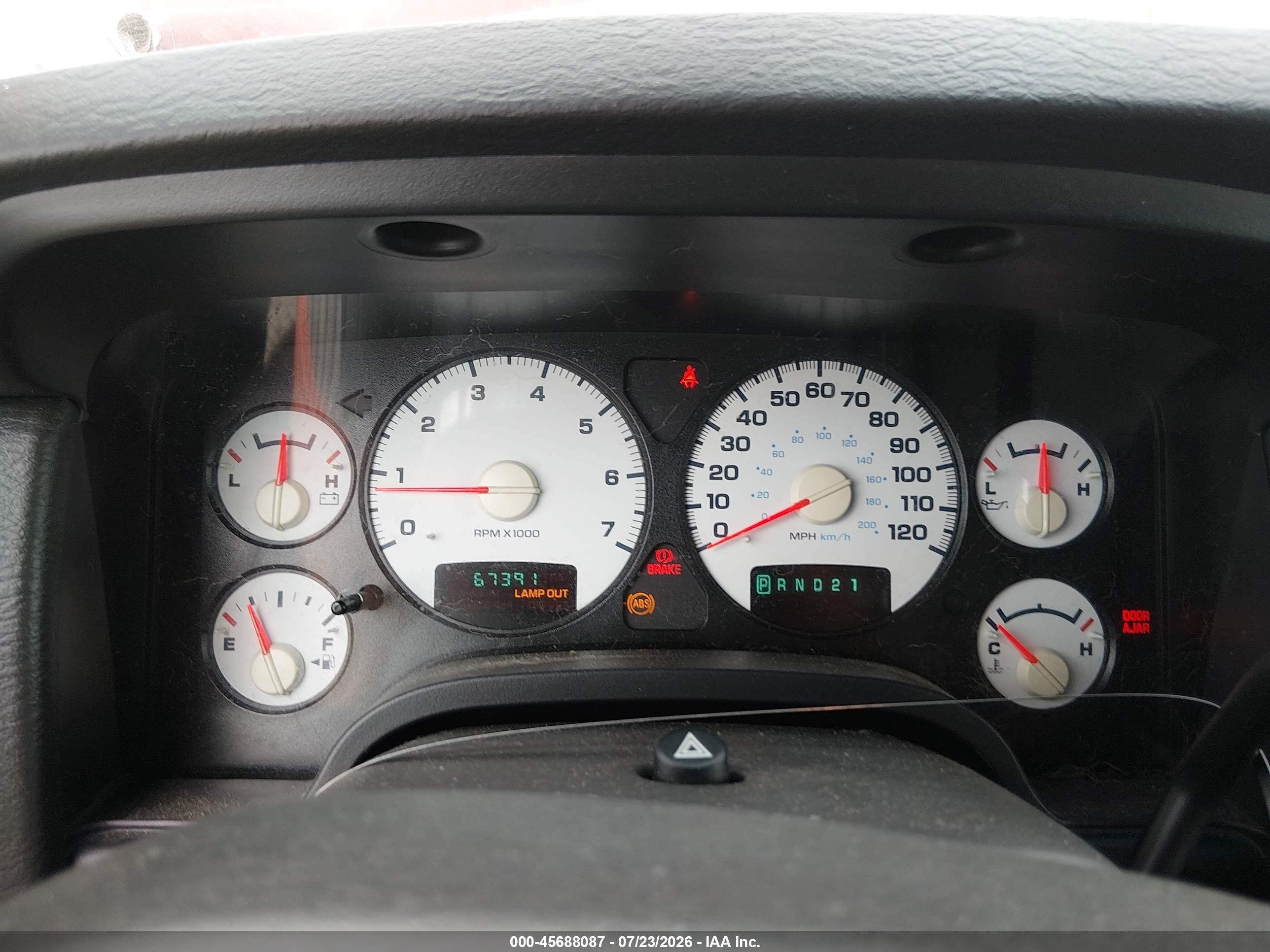2003 Dodge Ram 1500 Slt/laramie/st Red vin: 1D7HA18N03S162912