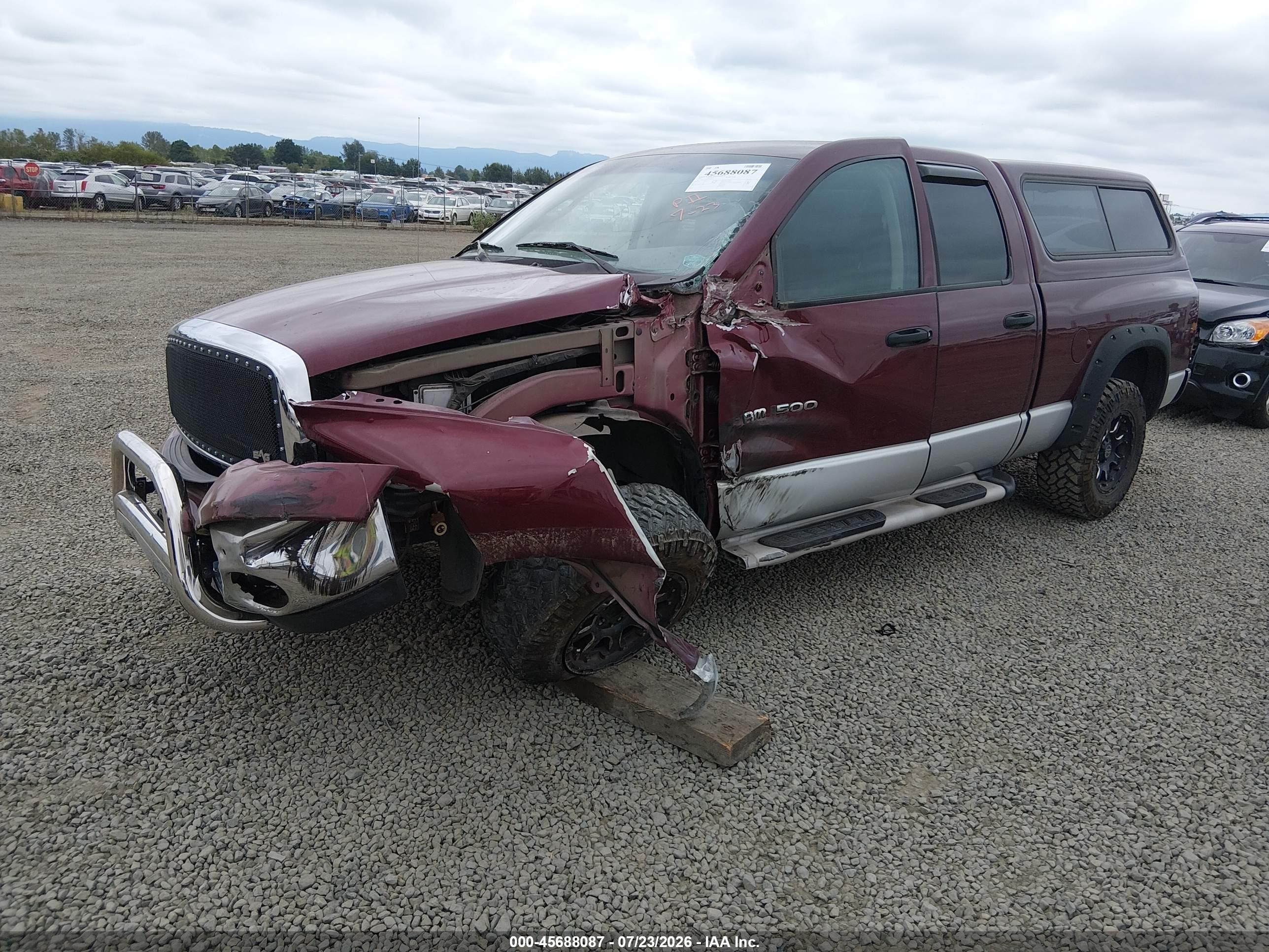 2003 Dodge Ram 1500 Slt/laramie/st Red vin: 1D7HA18N03S162912