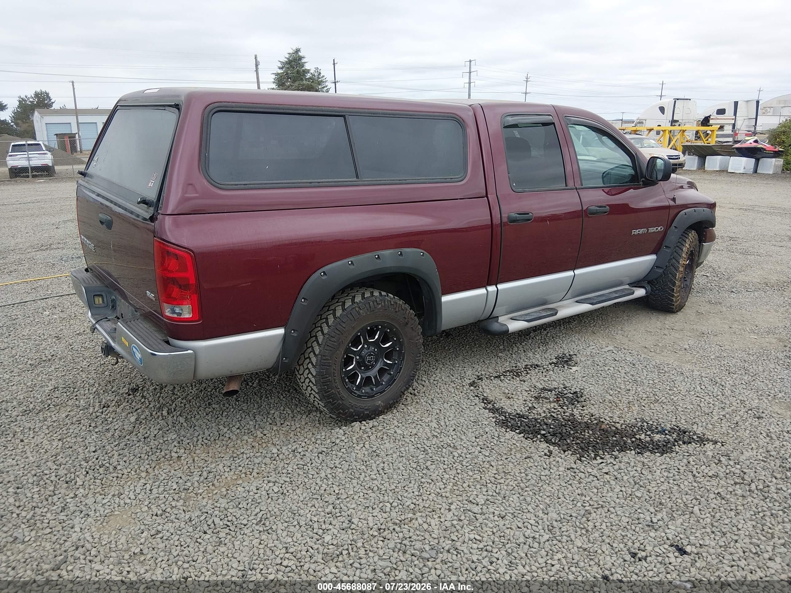 2003 Dodge Ram 1500 Slt/laramie/st Red vin: 1D7HA18N03S162912