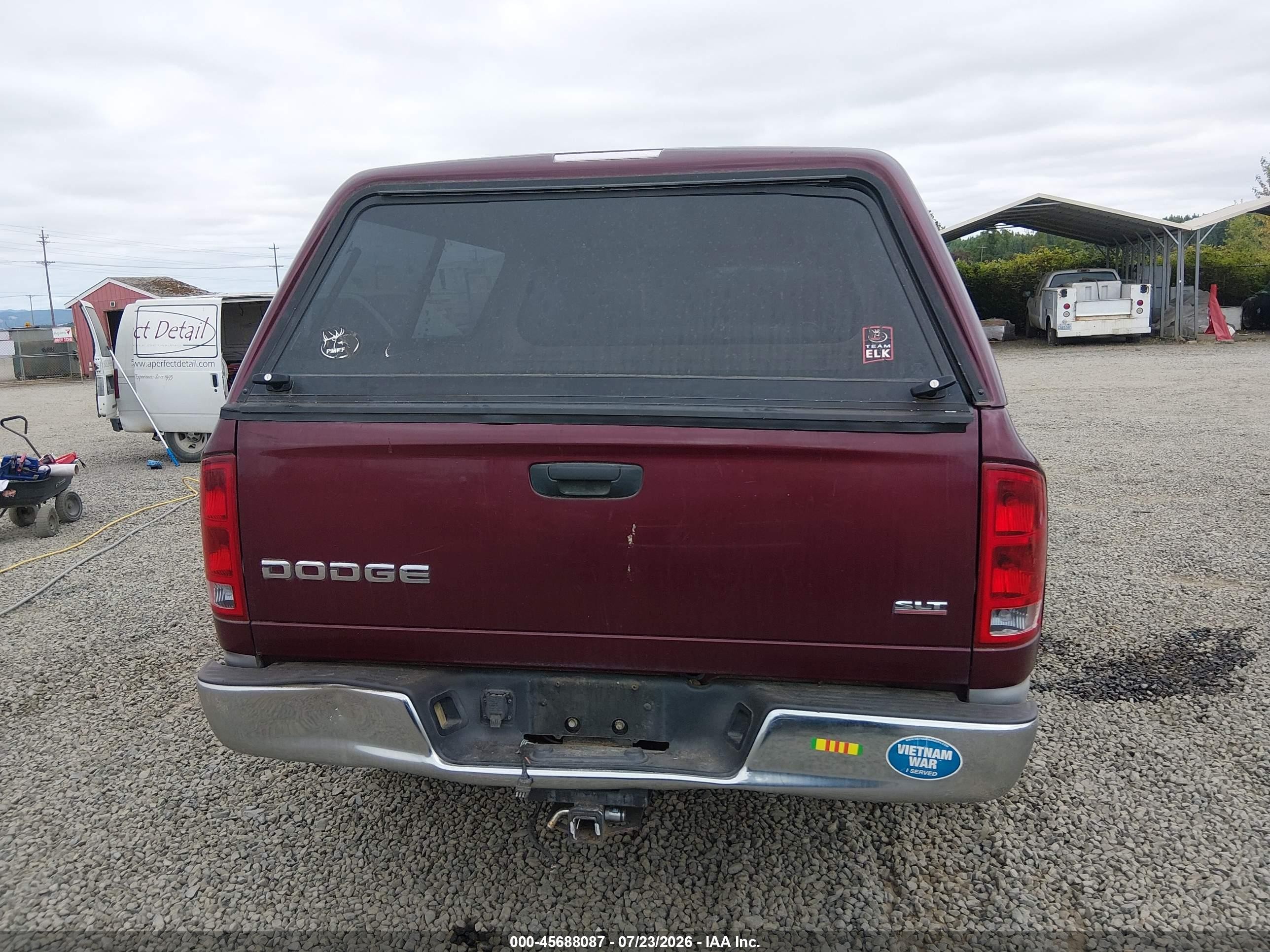 2003 Dodge Ram 1500 Slt/laramie/st Red vin: 1D7HA18N03S162912
