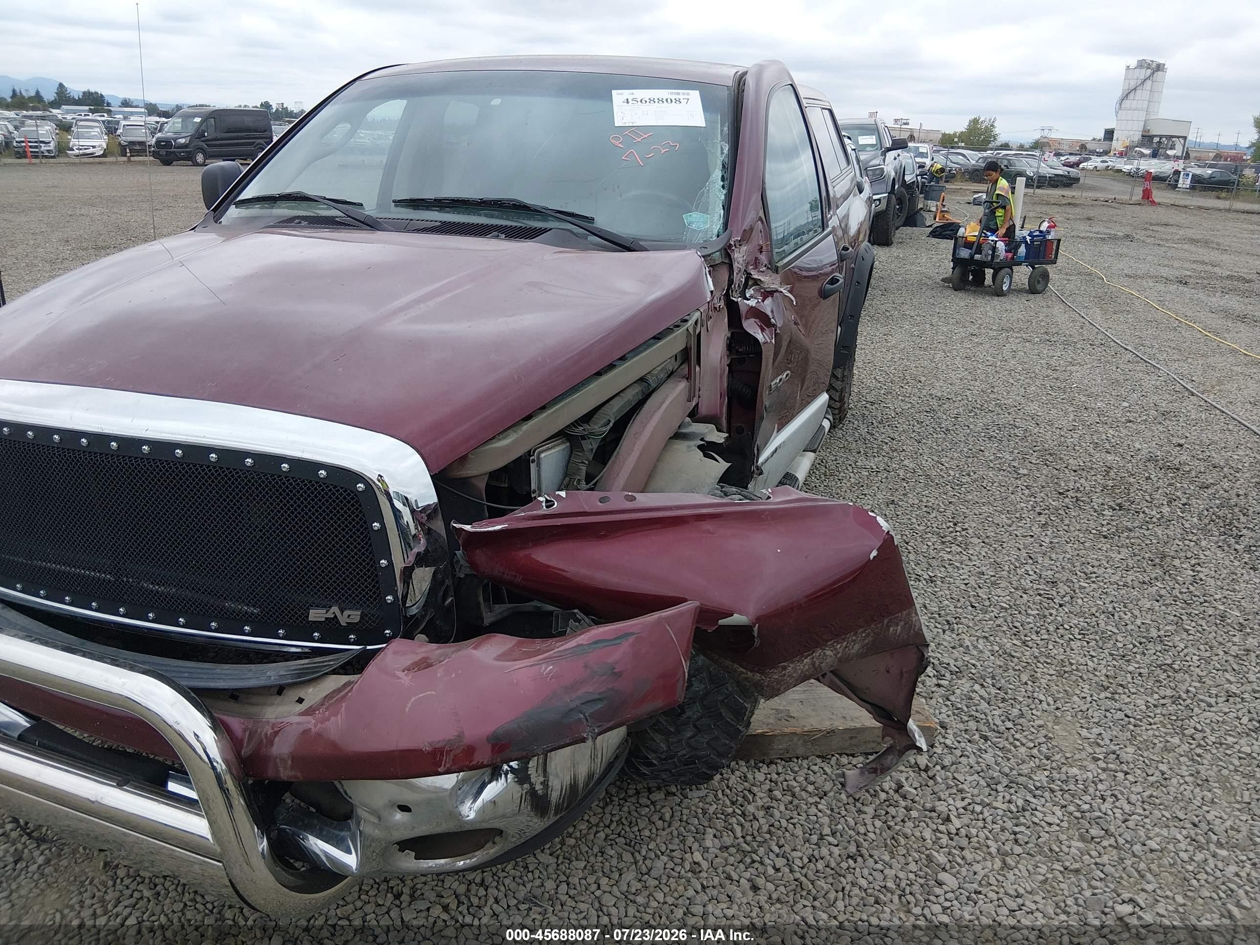 2003 Dodge Ram 1500 Slt/laramie/st Red vin: 1D7HA18N03S162912